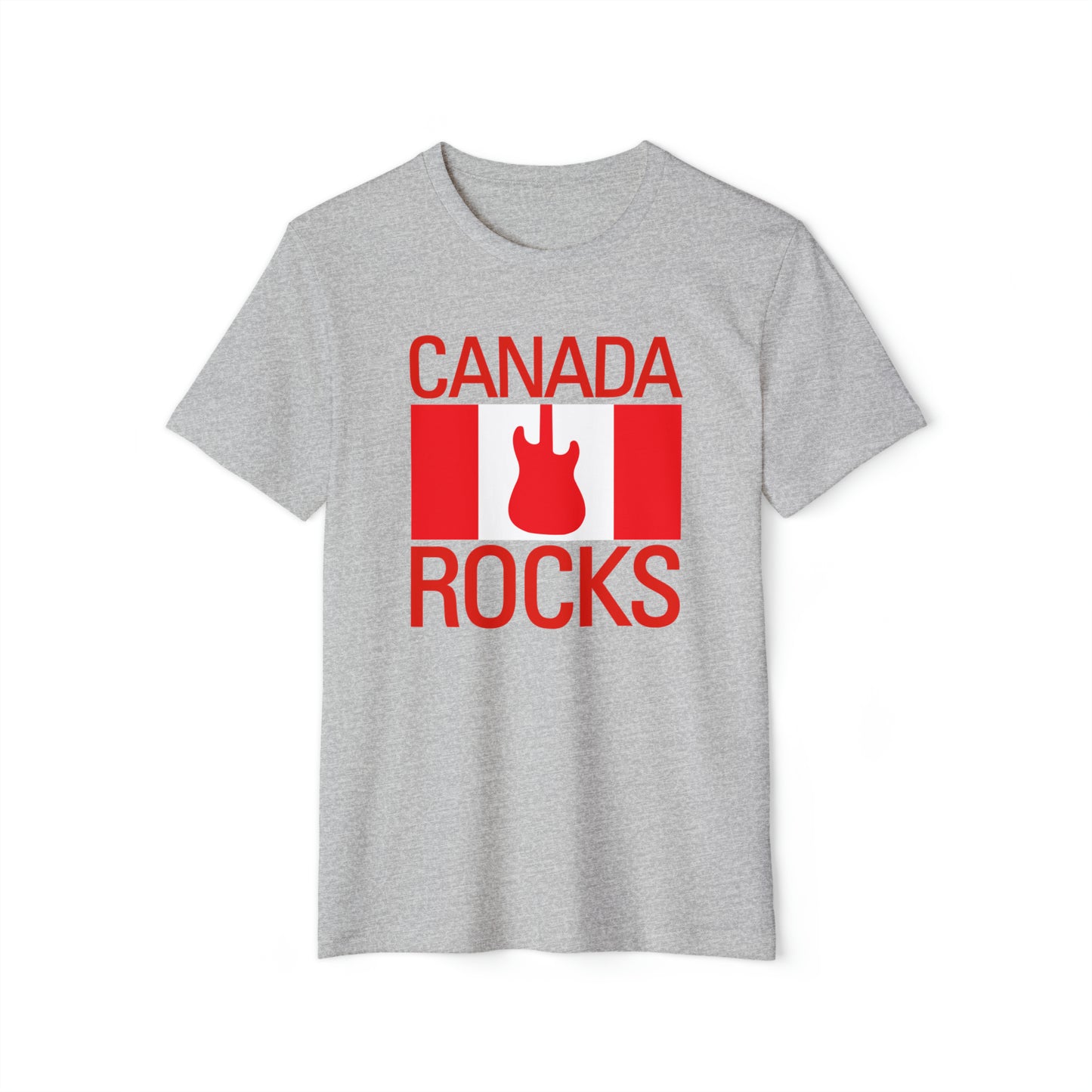 CANADA ROCKS  Organic Cotton Recycled Polyester Bella+Canvas 3001 Music-themed unisex T-Shirt