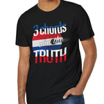 3 Chords and the TRUTH Organic Bella+Canvas 3001 American Country Music-themed dark color unisex Tee