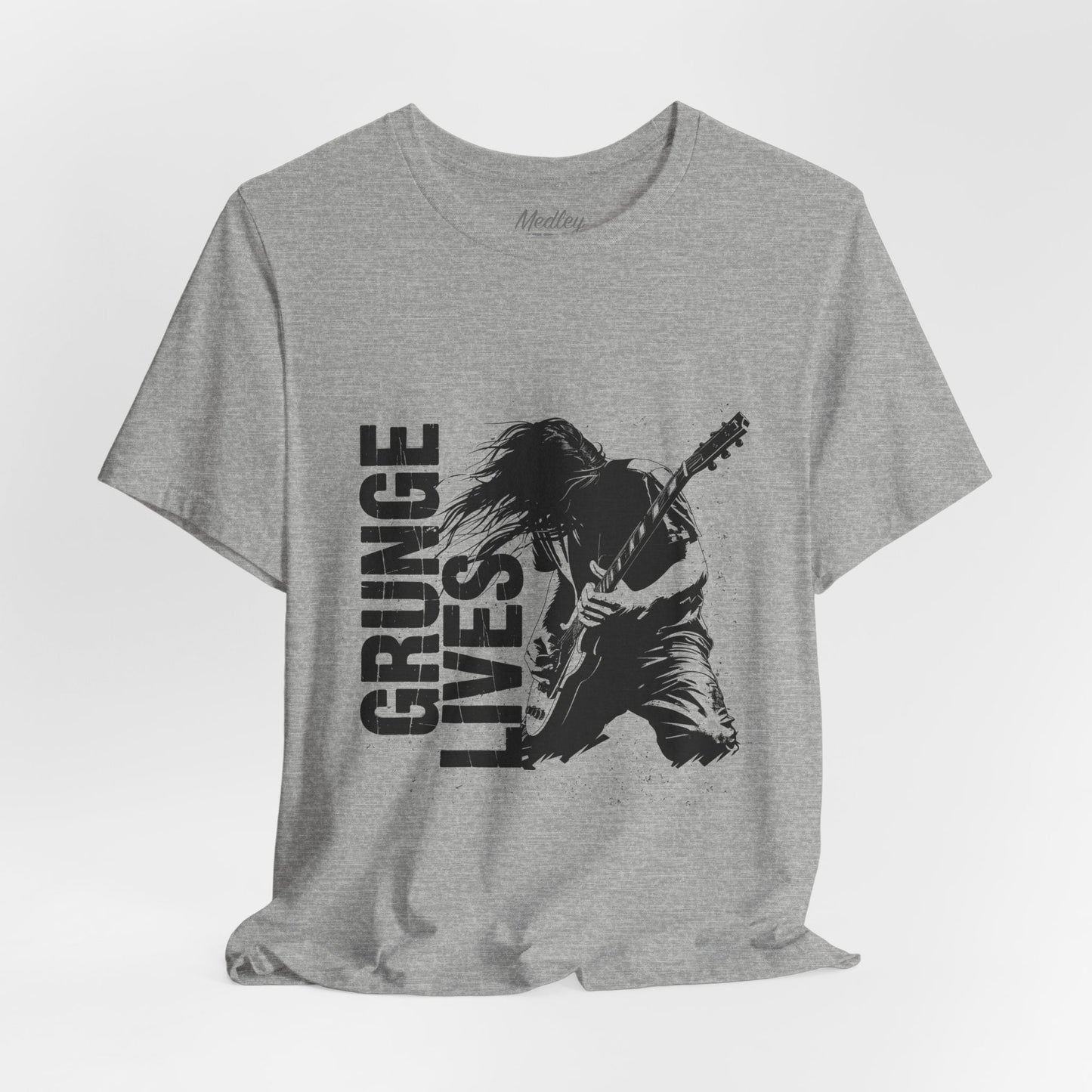 Grunge Lives T-shirt, Music Gift for Guitar Players and Rock fans Printify