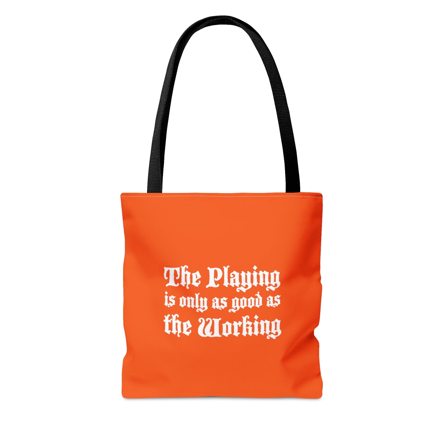 The PLAYING Is Only As Good As The WORKING, 2-sided Tote Bag (AOP), Music Teachers and Piano Player Gift, Surrealism Image