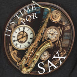 It's Time for SAX  Recycled Organic Bella+Canvas 3001 Saxophone Music-themed unisex Tee