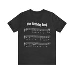 20th Birthday Gift T-shirt, Birthday Song TWO OH! 2-sided, Unisex Bella+Canvas 3001 T-shirt, Dark Colors, Funny Shirt for Surprise Parties