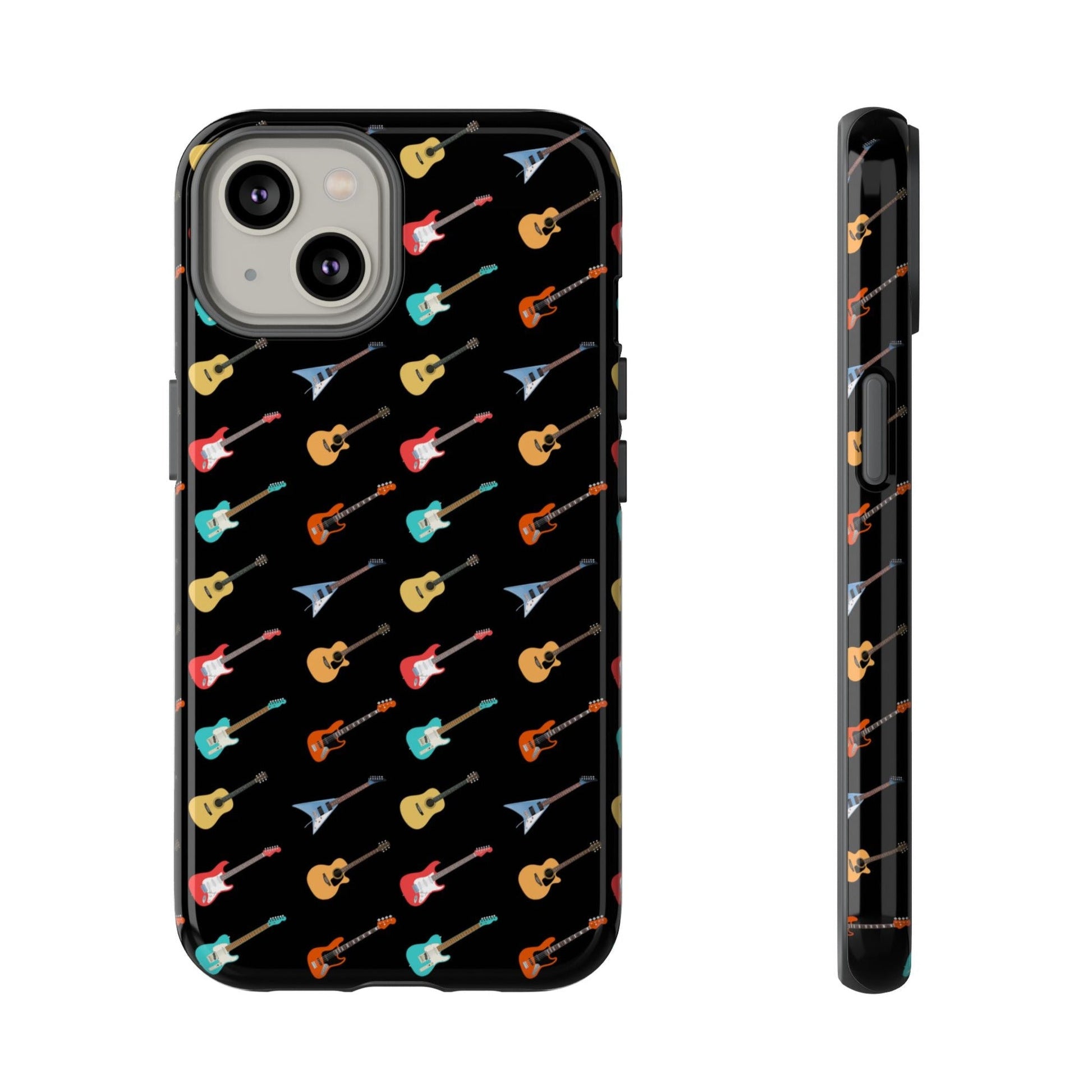Tiny Guitars Phone Case mock up