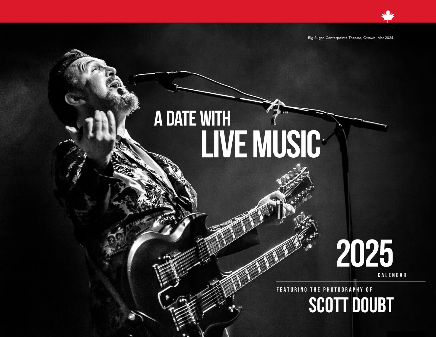 Live Music Wall Calendar – A Date With Live Music (2025) Blues And Roots, Photos by Scott Doubt