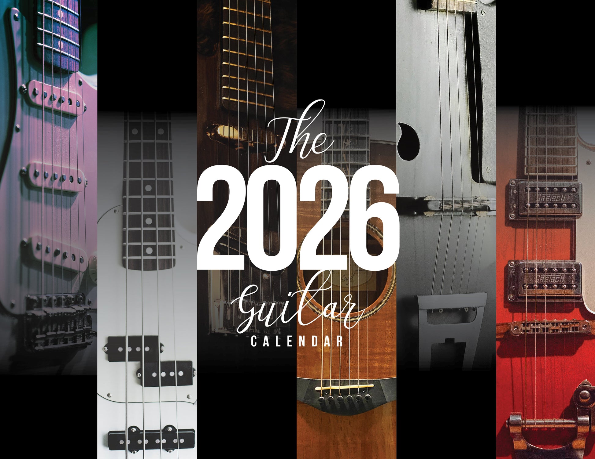 Guitar Wall Calendar Personalized cover