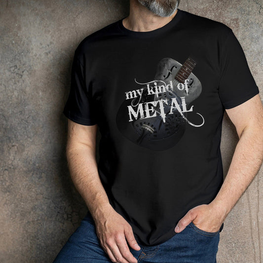 My Kind of METAL T-Shirt mockup on model