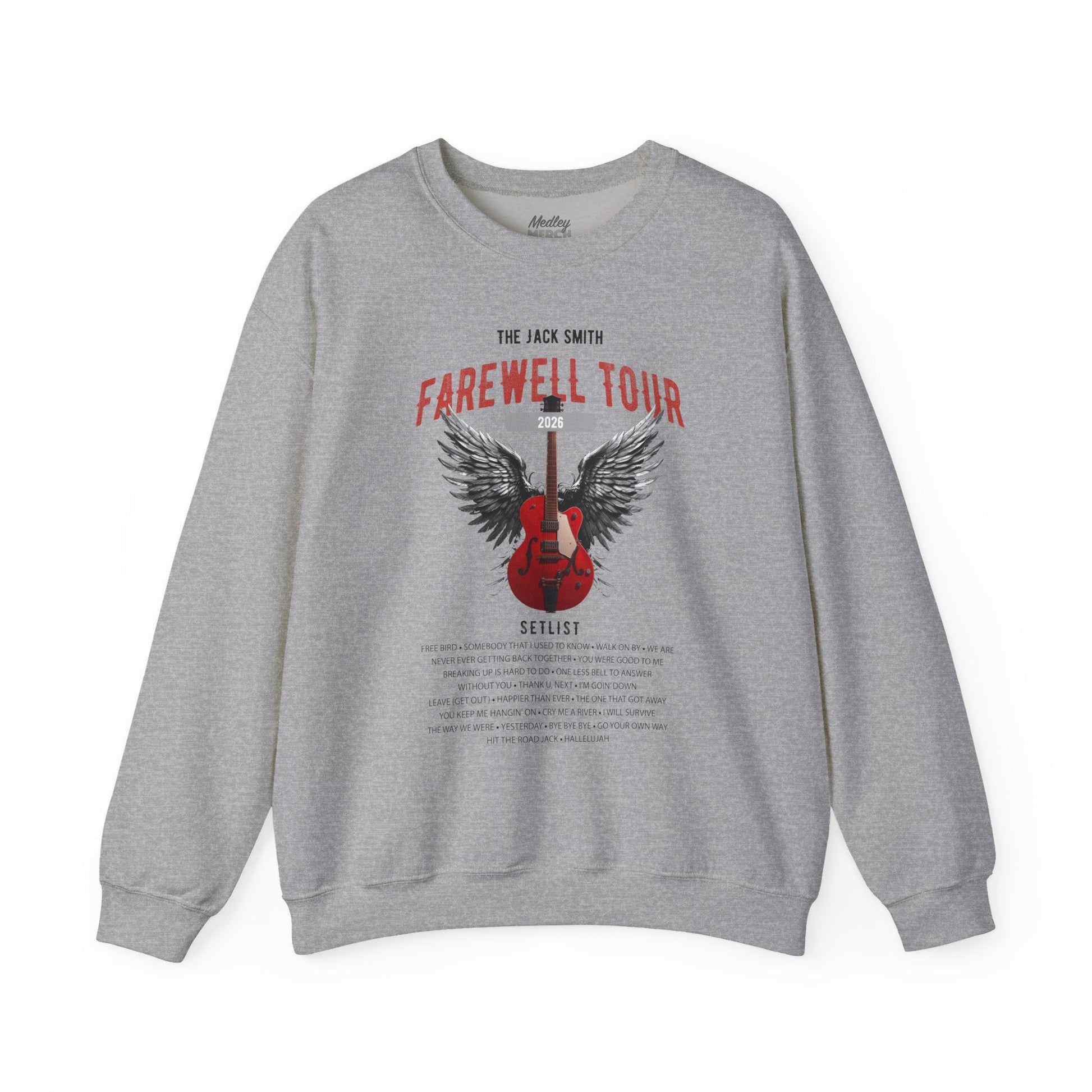 Personalized Retirement Sweatshirt, FAREWELL TOUR, Funny Music-themed Music Fan Retiree Gift AnywherePOD
