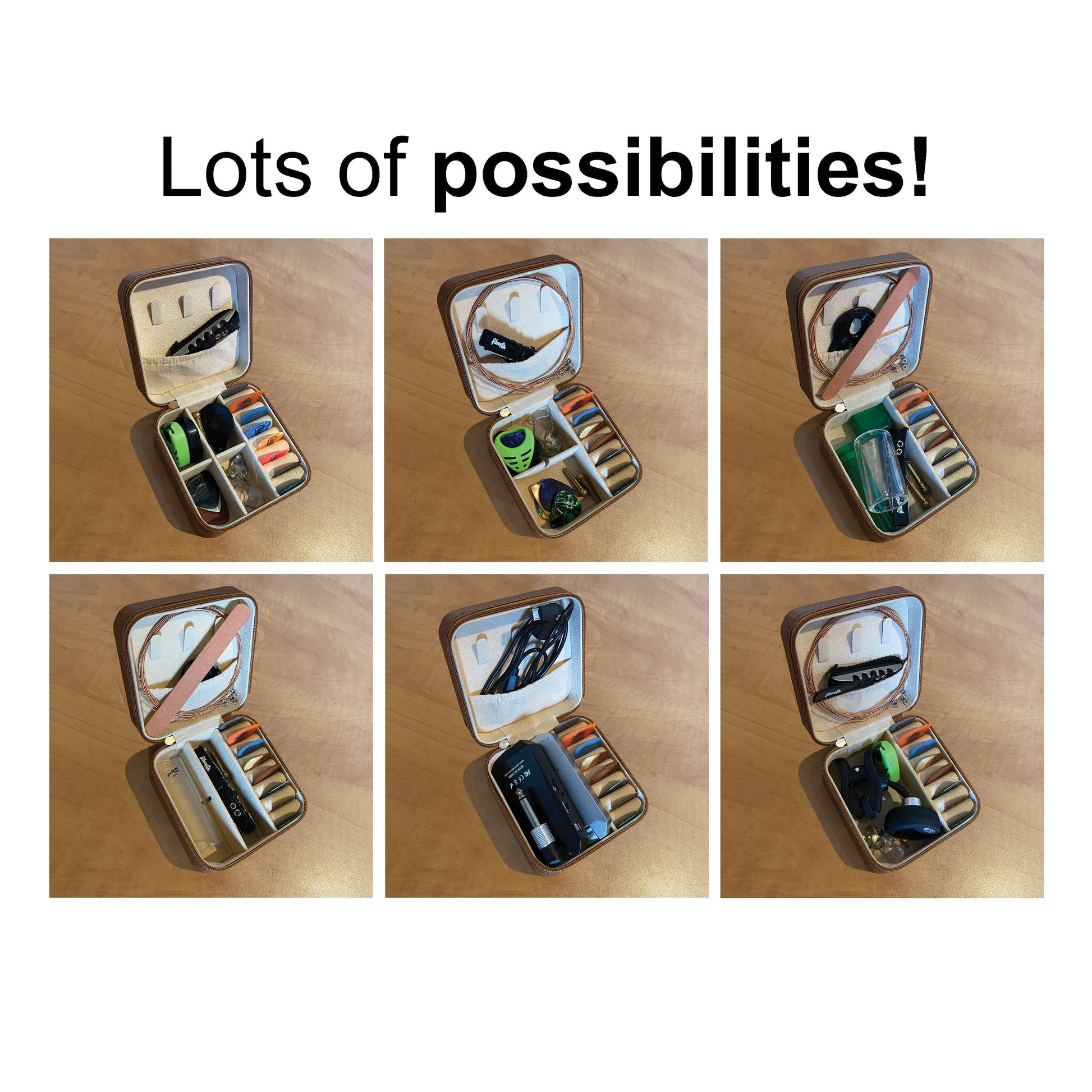 Personalized Compact Guitar Accessory Case for Picks & Paraphernalia, Gift for Guitar Players AnywherePOD