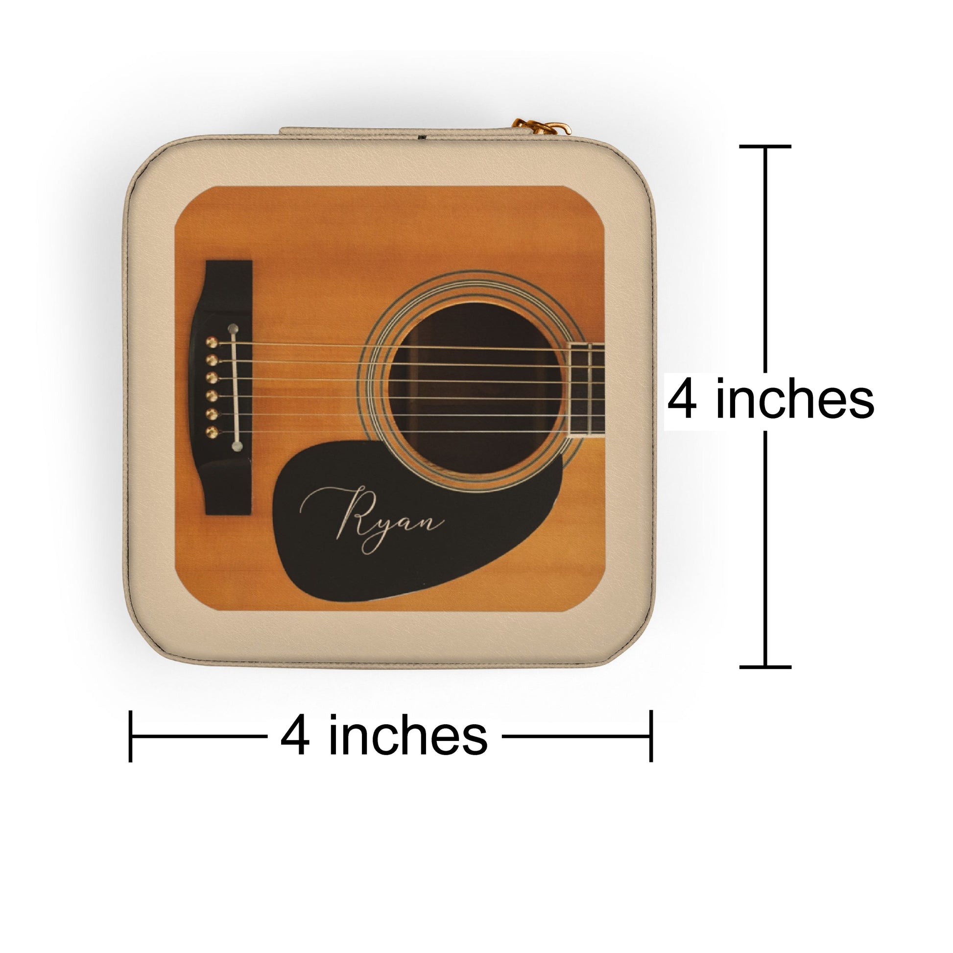 Personalized Compact Guitar Accessory Case for Picks & Paraphernalia, Gift for Guitar Players AnywherePOD