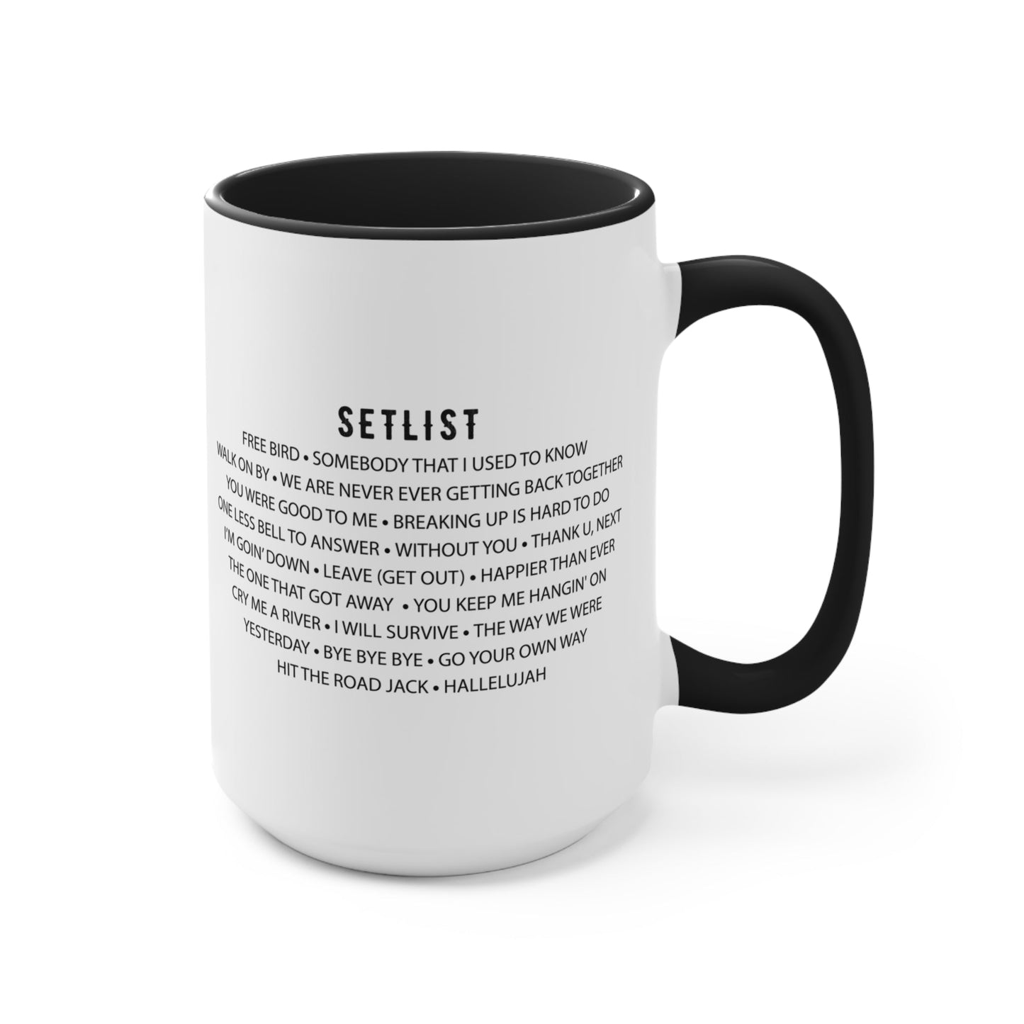 Personalized Retirement Farewell Tour Accent Mug, Gift for retiring Rock Fan Co-worker, friend or Family Member AnywherePOD