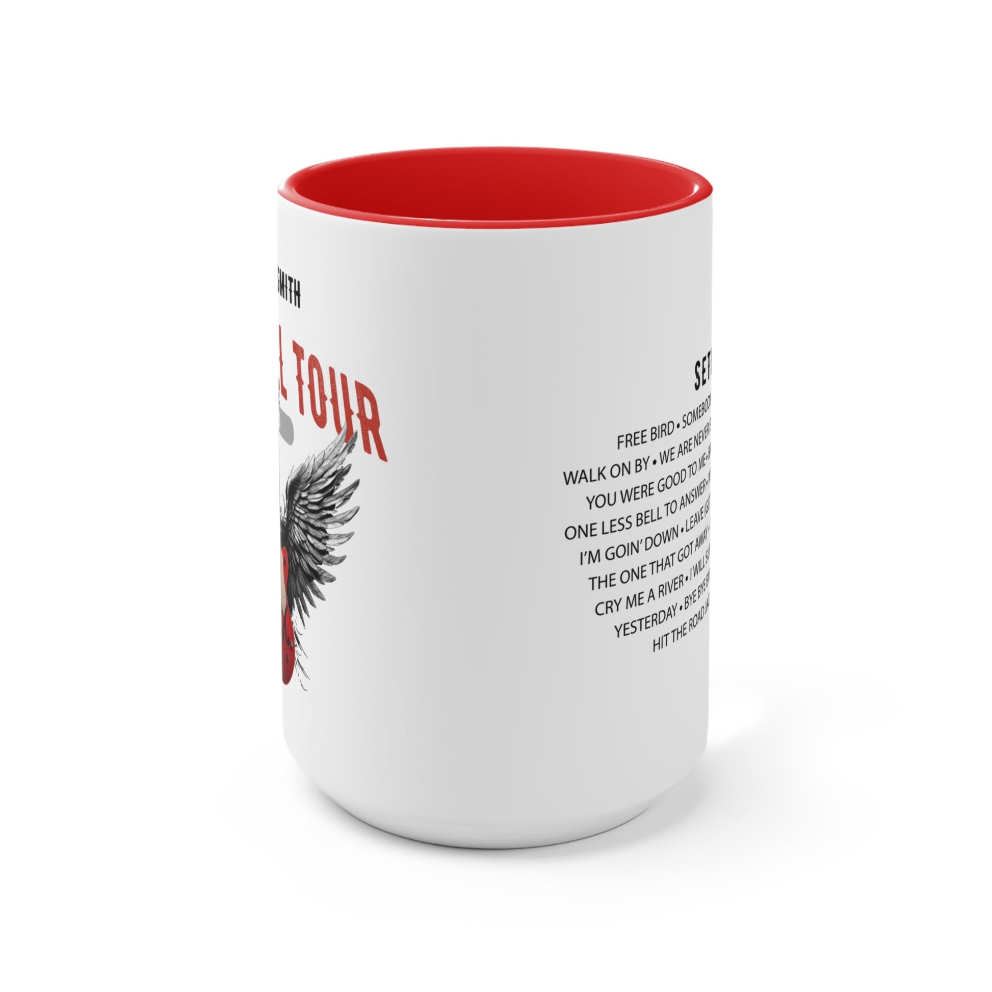 Personalized Retirement Farewell Tour Accent Mug, Gift for retiring Rock Fan Co-worker, friend or Family Member AnywherePOD