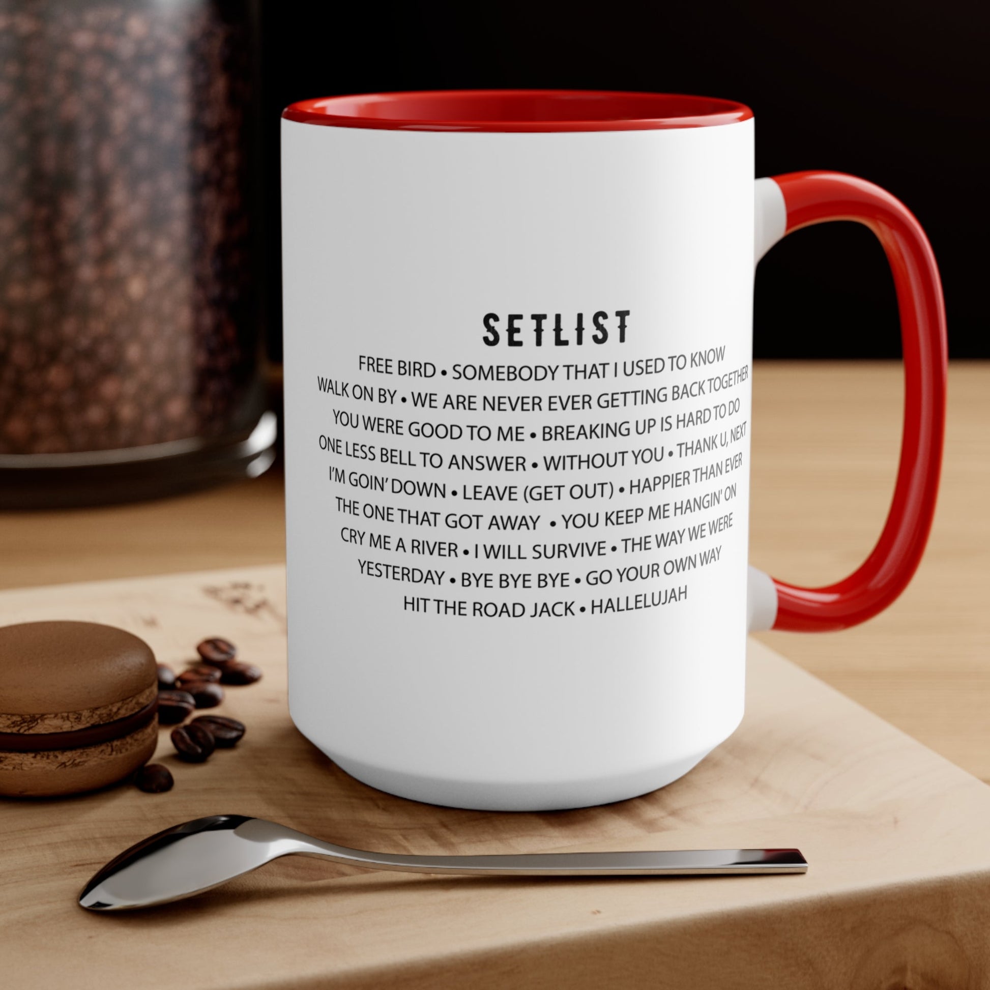 Personalized Retirement Farewell Tour Accent Mug, Gift for retiring Rock Fan Co-worker, friend or Family Member AnywherePOD
