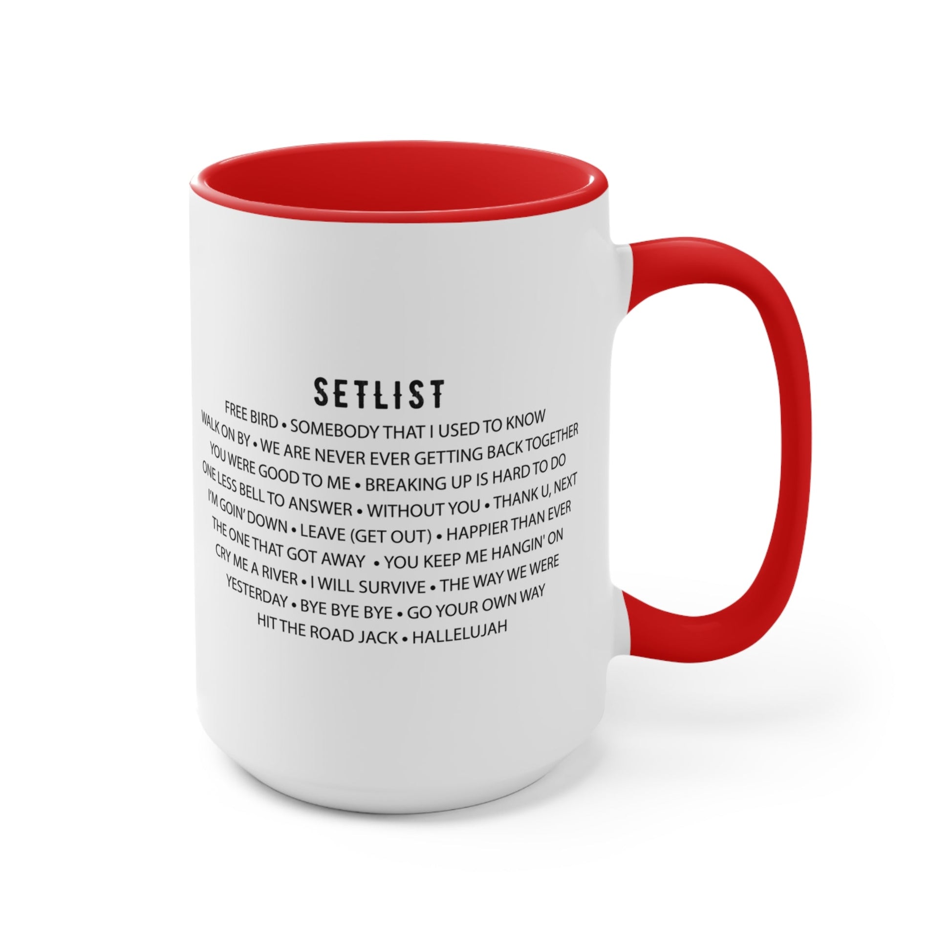Personalized Retirement Farewell Tour Accent Mug, Gift for retiring Rock Fan Co-worker, friend or Family Member AnywherePOD