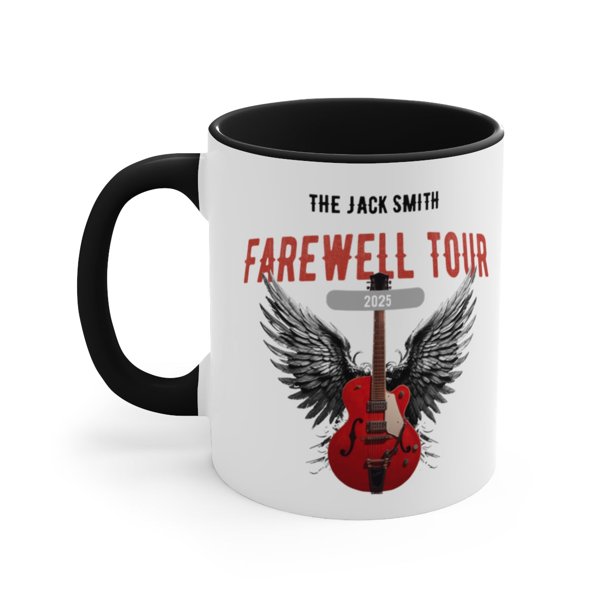 Personalized Retirement Farewell Tour Accent Mug, Gift for retiring Rock Fan Co-worker, friend or Family Member