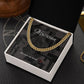 You rock my world - Cuban Link Chain, Musician gift for him, available in silver or gold