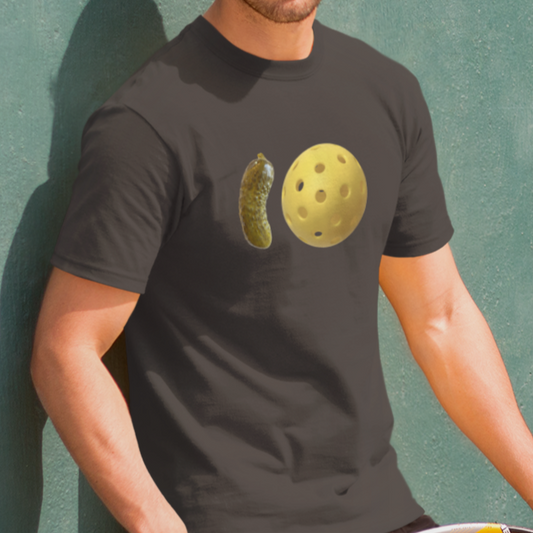 Pickleball T-shirt, PICKLE and BALL, Pickleball Player Gift, Funny Gift for Sports Fans, Bella+Canvas 3001 Tee