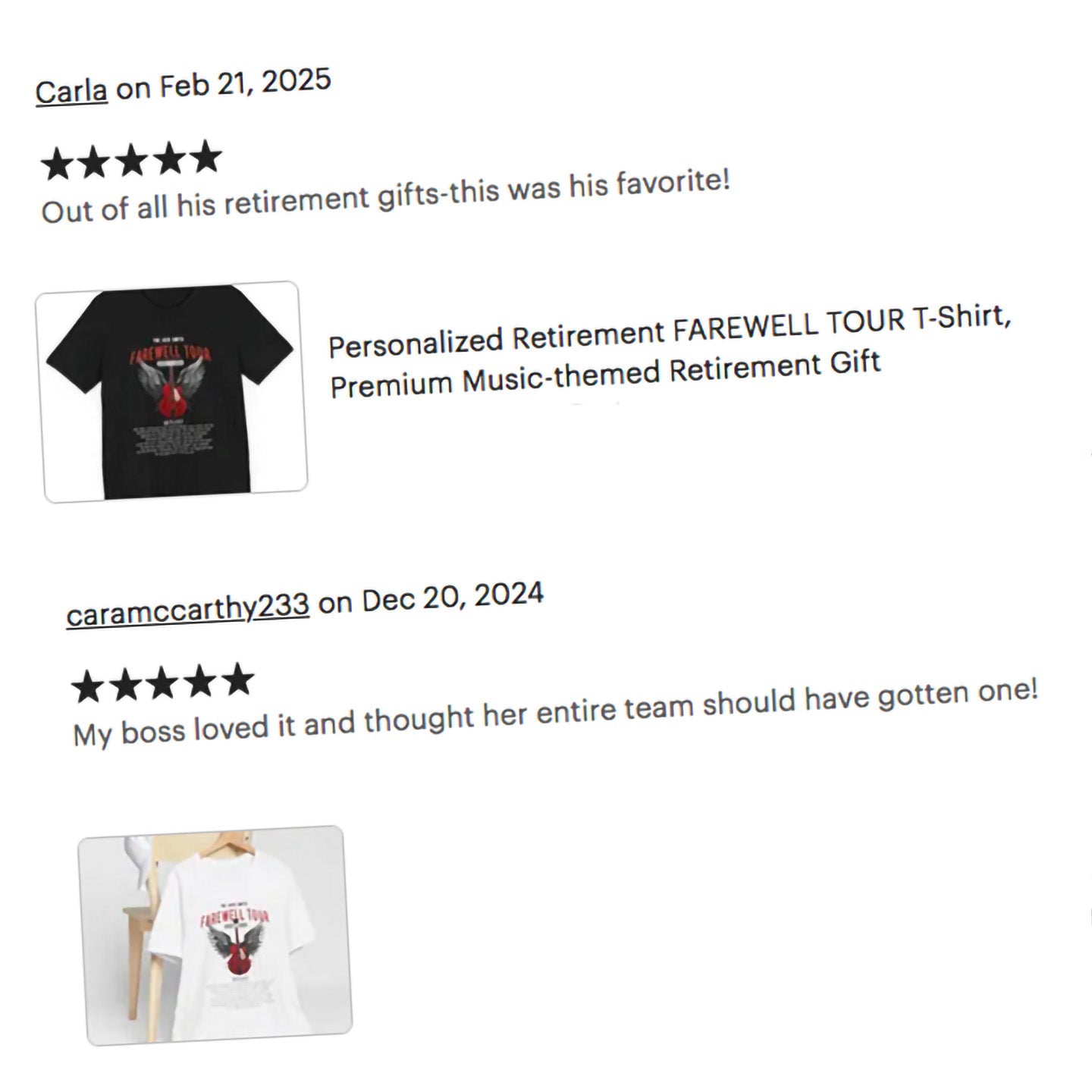 Personalized Retirement T-Shirt, FAREWELL TOUR Premium Music-themed Retirement Gift for Music Fans AnywherePOD