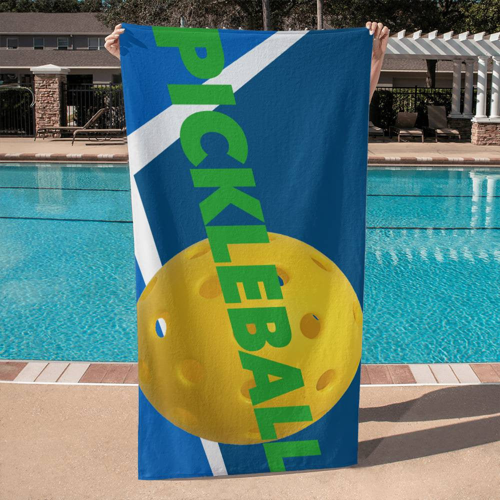 PICKLEBALL Sports Towel, Large 55" in Microfiber/Cotton