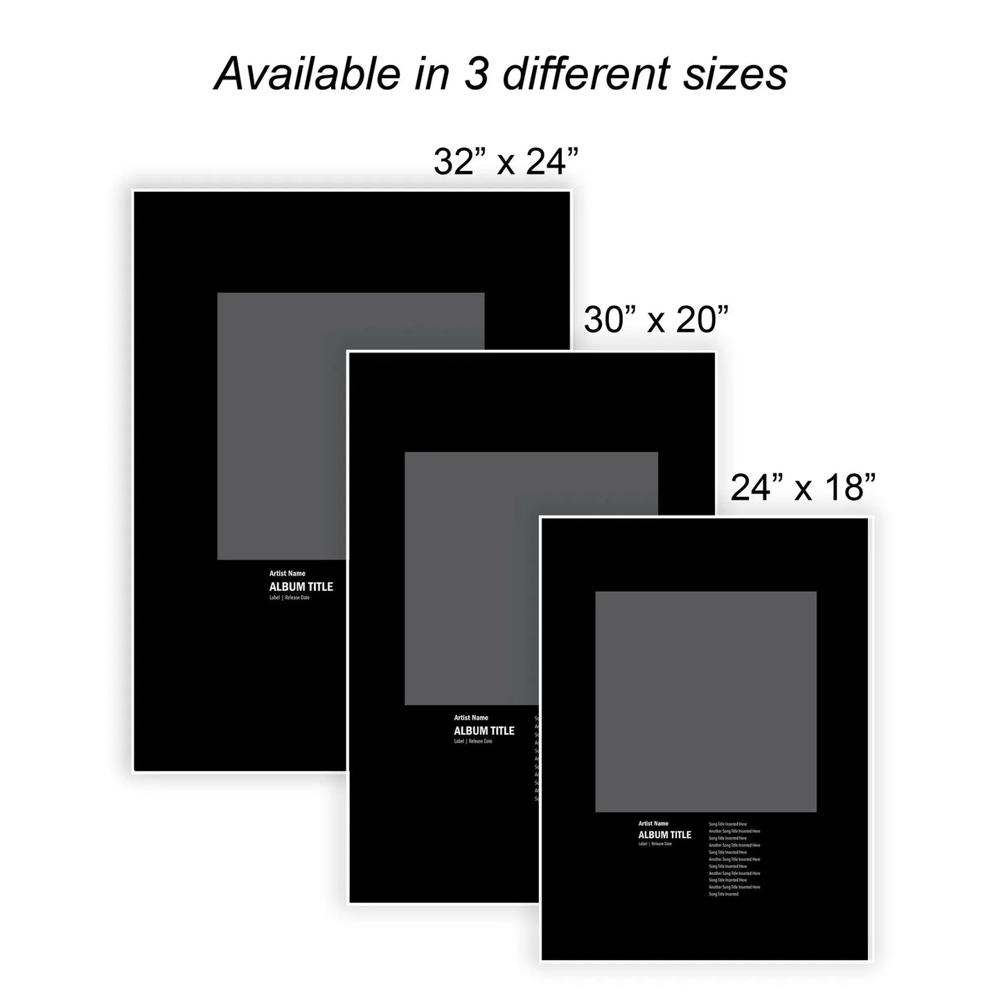 Custom Favorite Album Cover Poster, Music Fan Gift, Personalized Fine Art, Quality Printed Frameable Wall Art Decor for Vinyl Record Collector