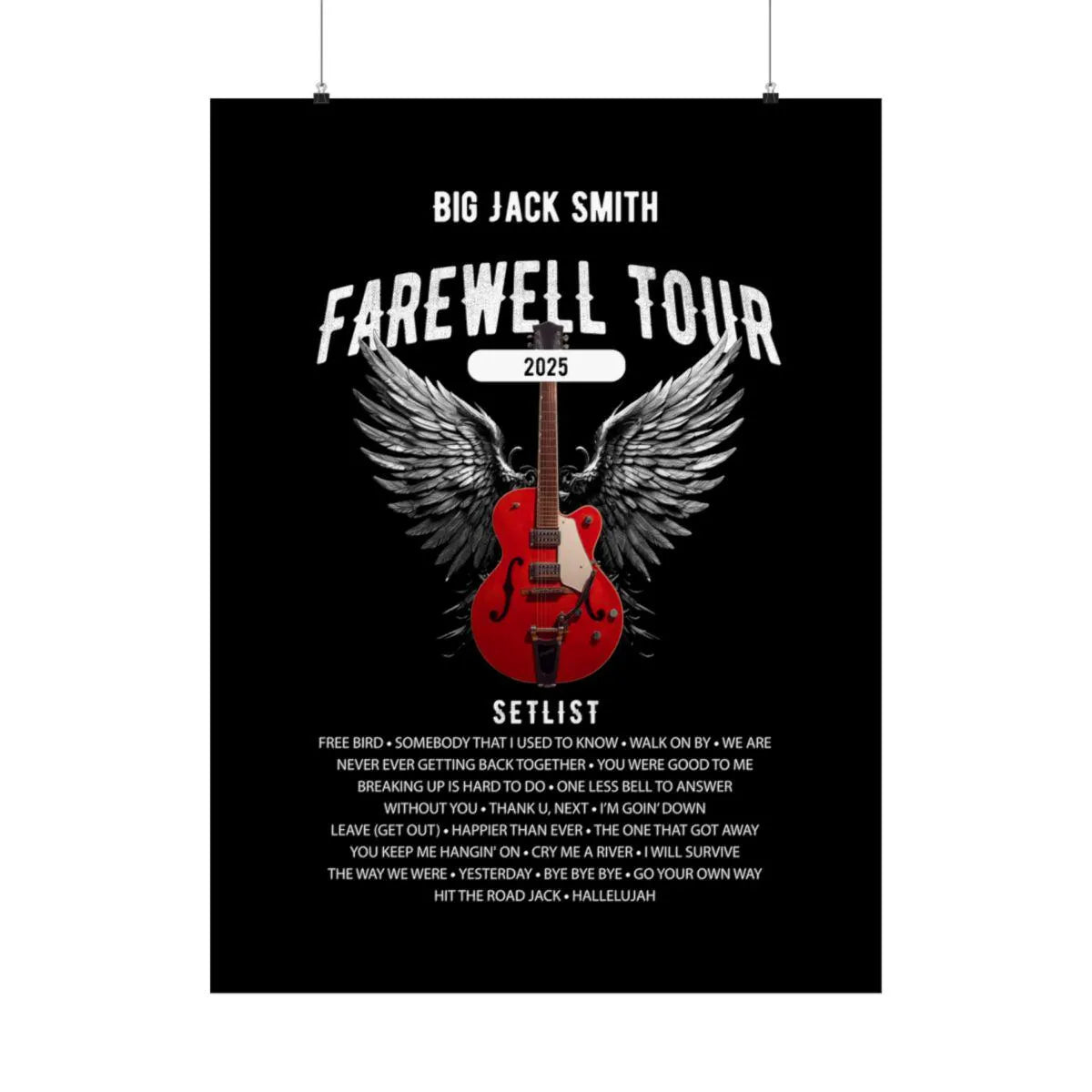 Personalized Retirement FAREWELL TOUR Poster, Funny Music-themed Retirement Gift, Matte Vertical Posters AnywherePOD