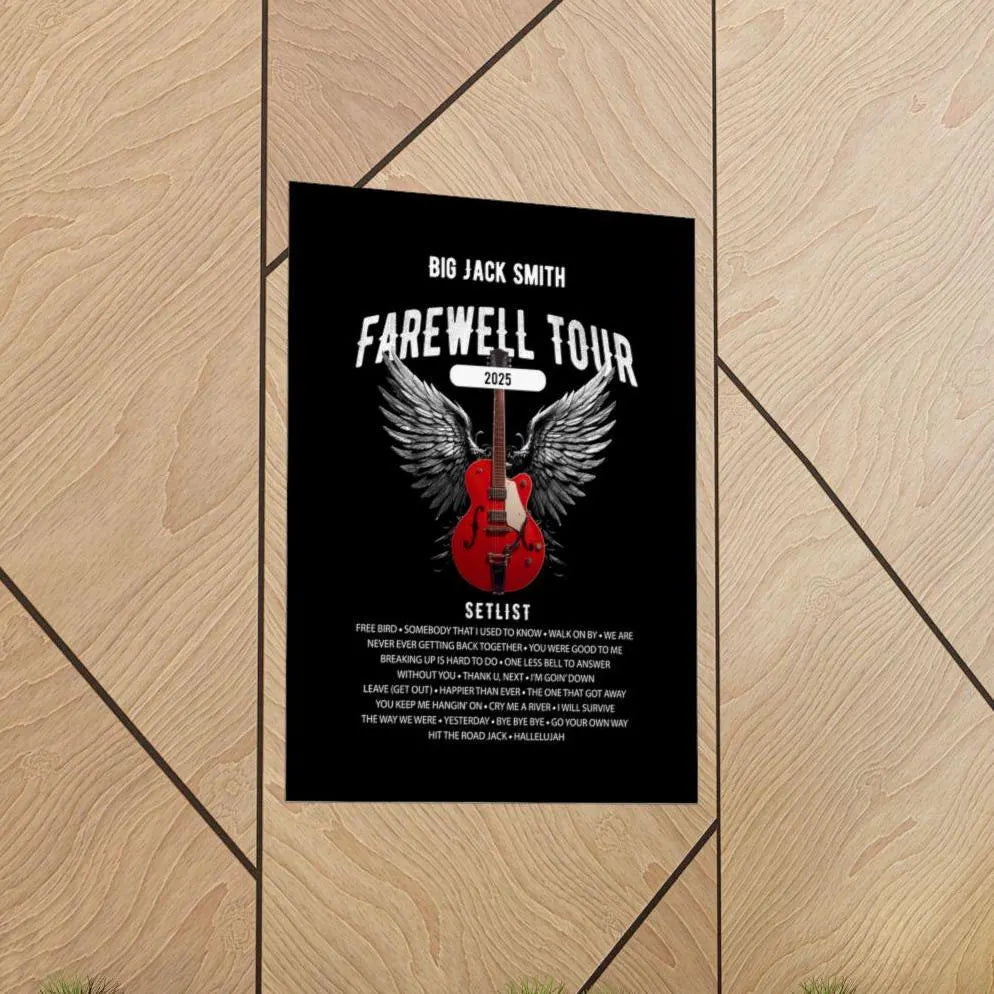 Personalized Retirement FAREWELL TOUR Poster, Funny Music-themed Retirement Gift, Matte Vertical Posters AnywherePOD