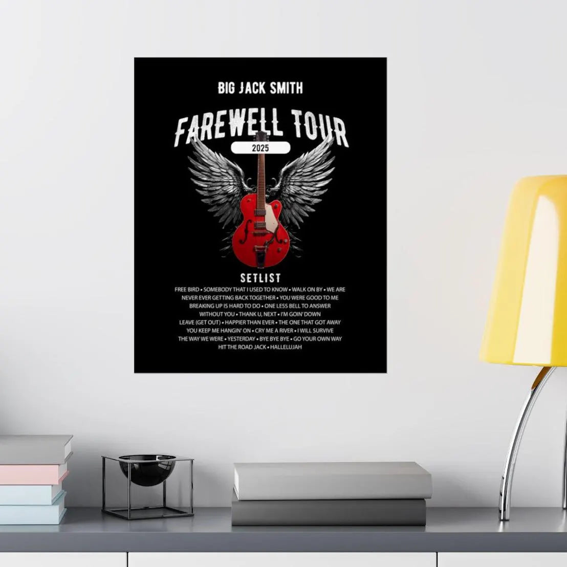 Personalized Retirement FAREWELL TOUR Poster, Funny Music-themed Retirement Gift, Matte Vertical Posters AnywherePOD