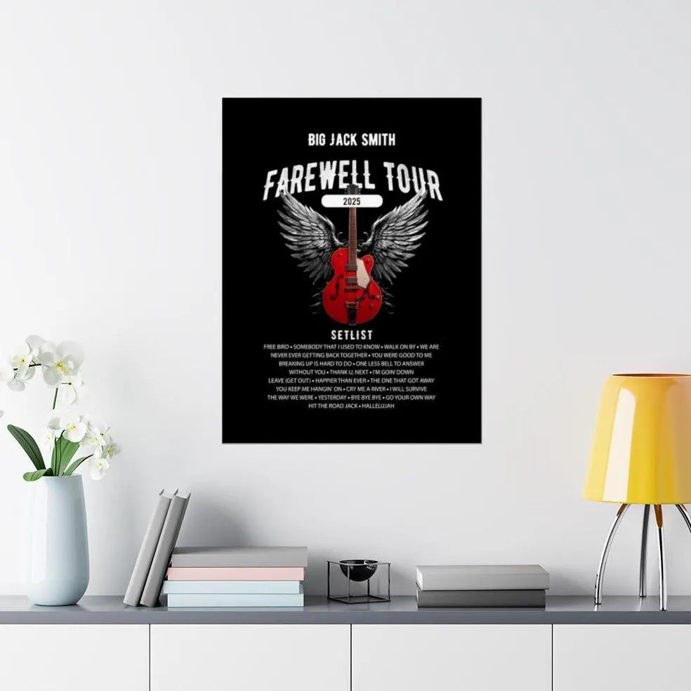 Personalized Retirement FAREWELL TOUR Poster, Funny Music-themed Retirement Gift, Matte Vertical Posters AnywherePOD