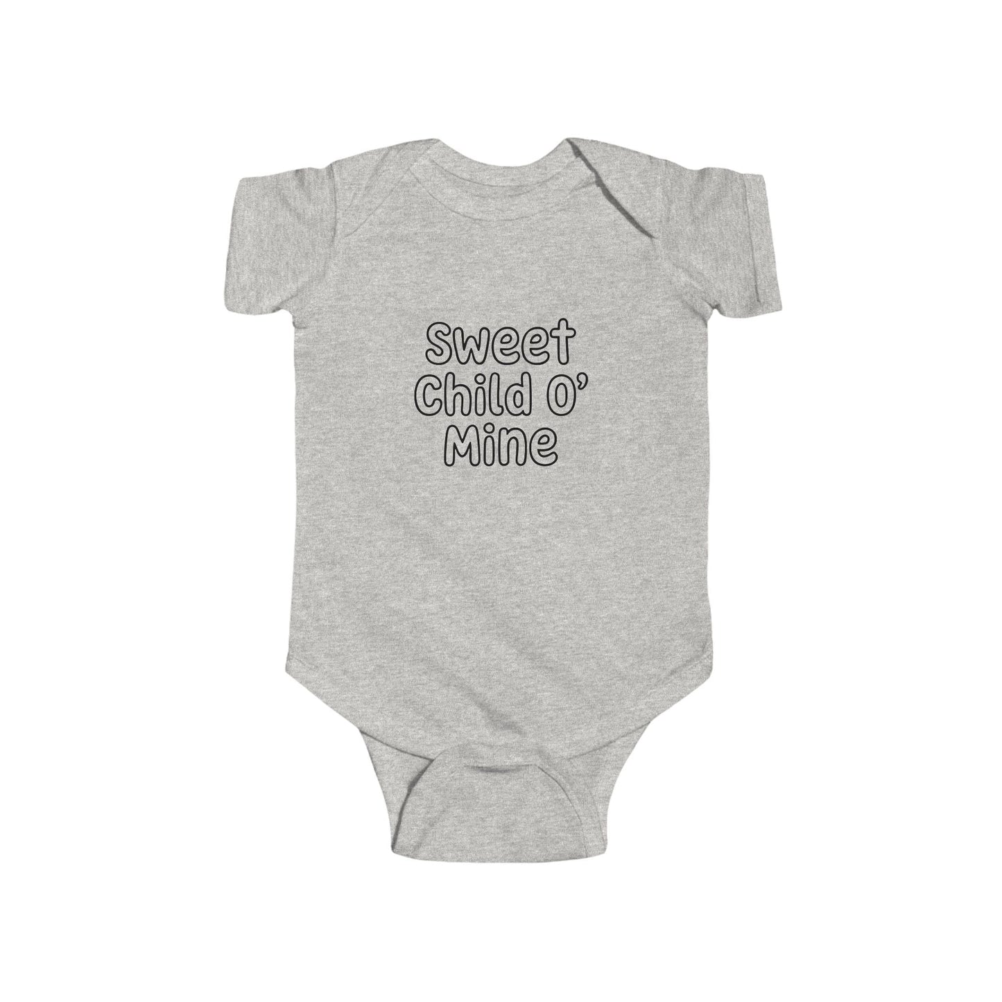 Sweet Child O' Mine Baby Bodysuit, New Mom Gift, Funny Infant Onesie, Retro Rock Baby Shower Present AnywherePOD