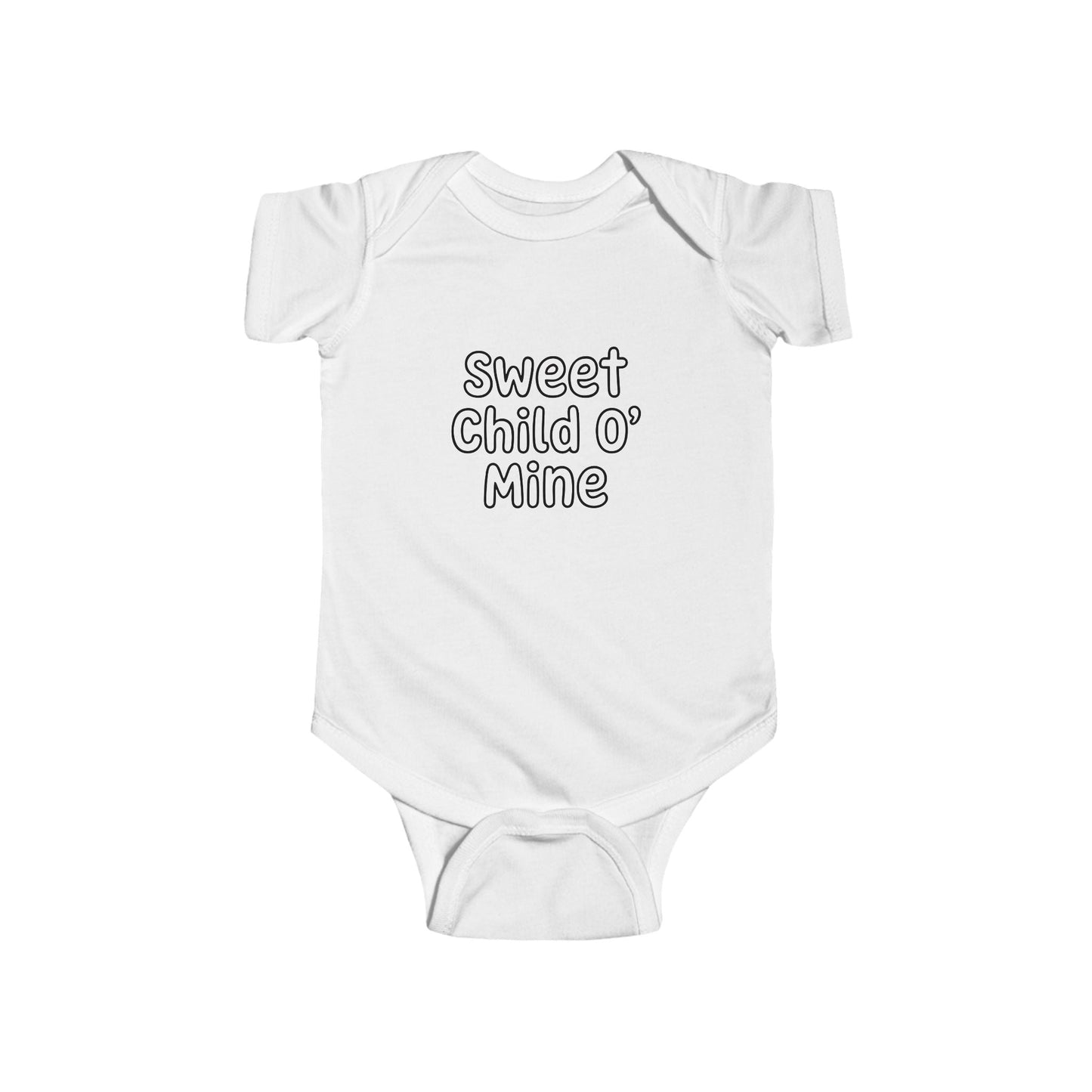 Sweet Child O' Mine Baby Bodysuit, New Mom Gift, Funny Infant Onesie, Retro Rock Baby Shower Present AnywherePOD