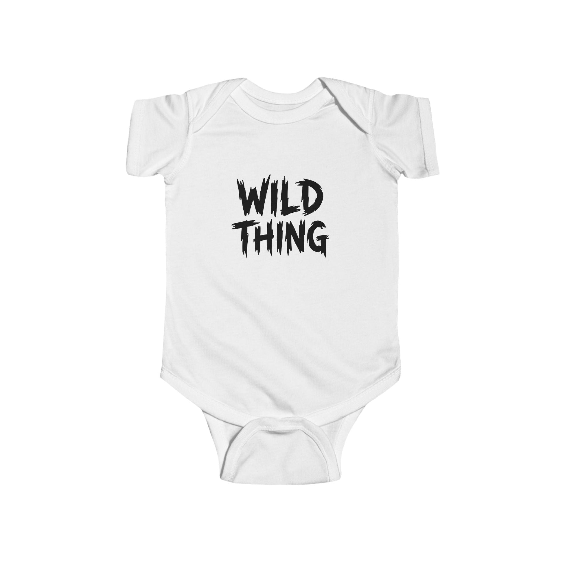 Wild Thing Baby Bodysuit, New Mom Gift, Funny Infant Onesie, Retro Rock Baby Shower Present AnywherePOD