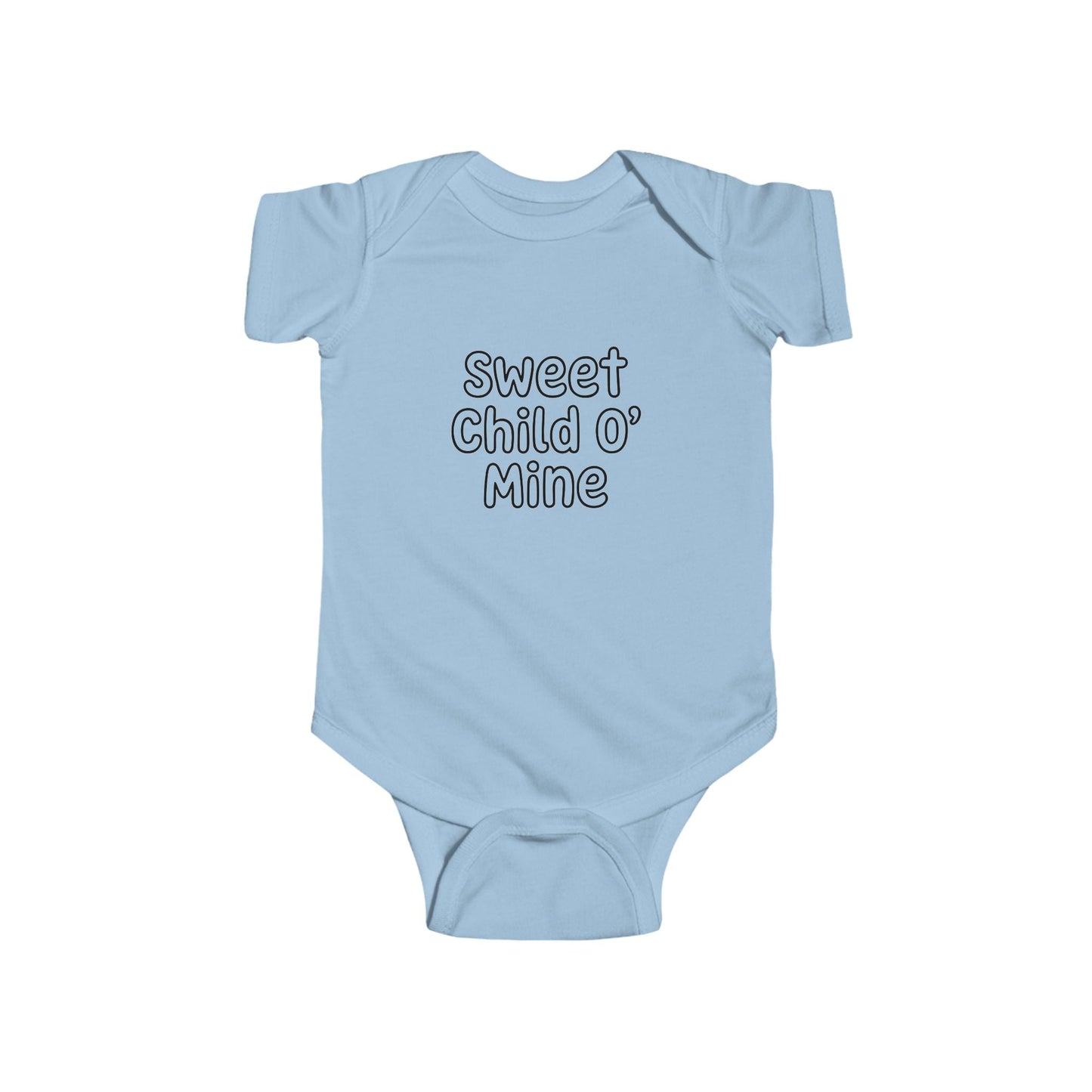 Sweet Child O' Mine Baby Bodysuit, New Mom Gift, Funny Infant Onesie, Retro Rock Baby Shower Present AnywherePOD