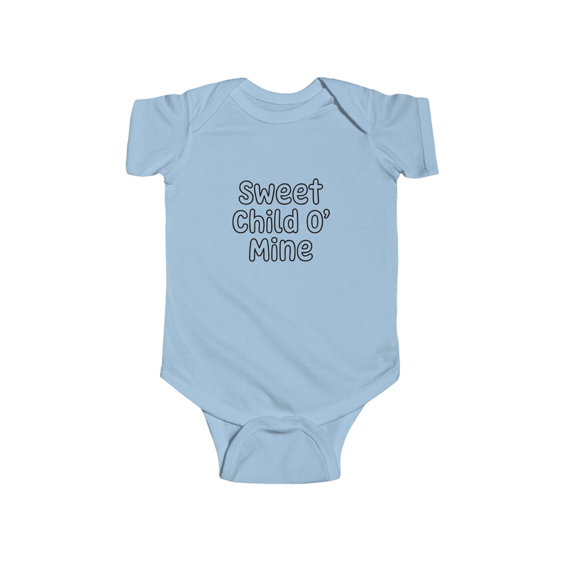 Sweet Child O' Mine Baby Bodysuit, New Mom Gift, Funny Infant Onesie, Retro Rock Baby Shower Present AnywherePOD