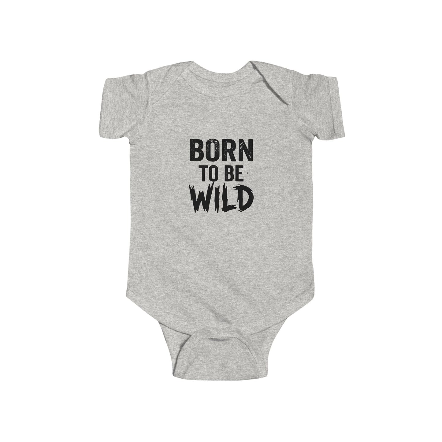 Born to be Wild Baby Bodysuit, New Mom Gift, Funny Infant Onesie, Retro Rock Baby Shower Present AnywherePOD