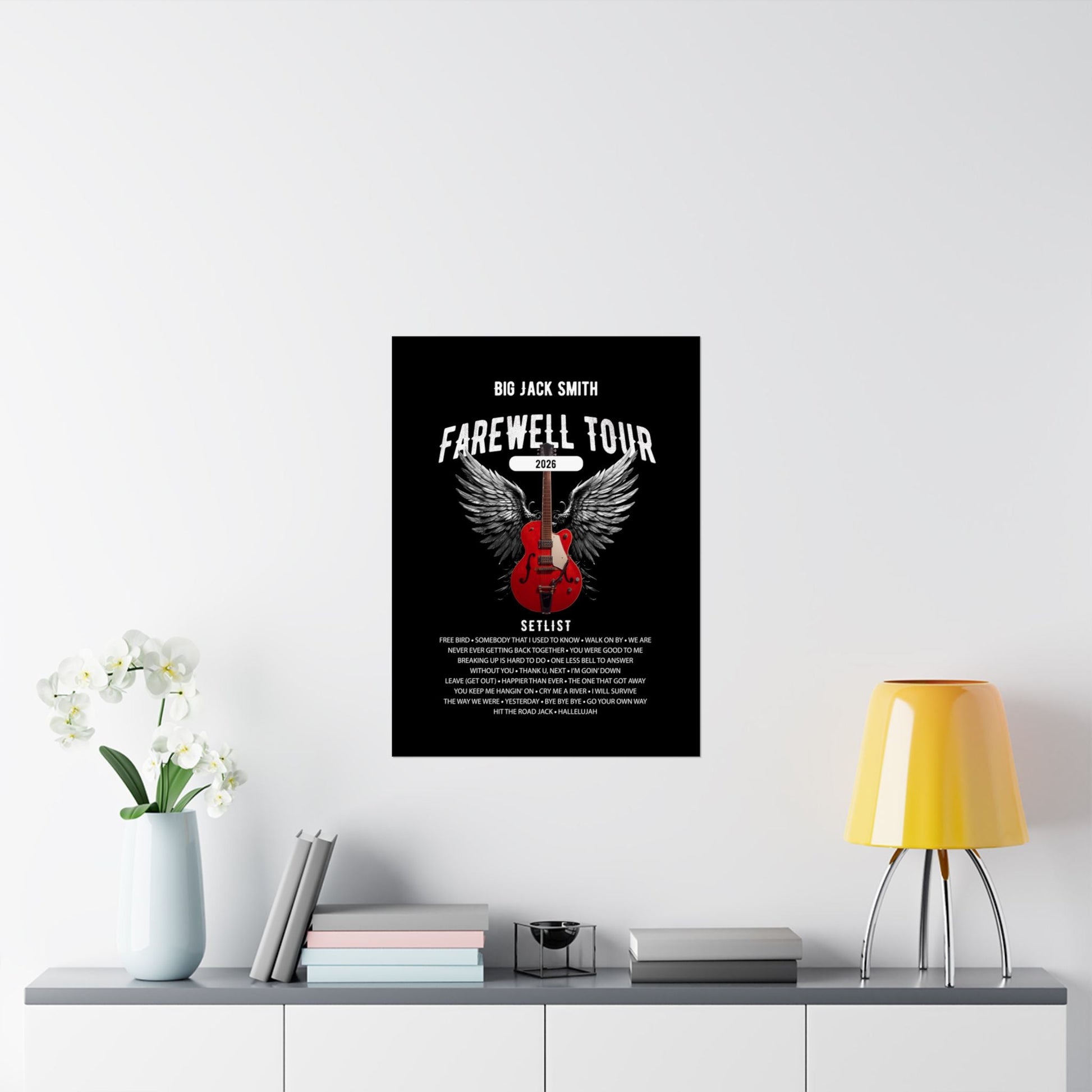 Personalized Retirement FAREWELL TOUR Poster, Funny Music-themed Retirement Gift, Matte Vertical Posters AnywherePOD