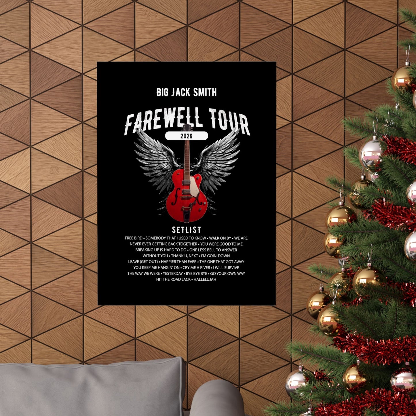 Personalized Retirement FAREWELL TOUR Poster, Funny Music-themed Retirement Gift, Matte Vertical Posters AnywherePOD
