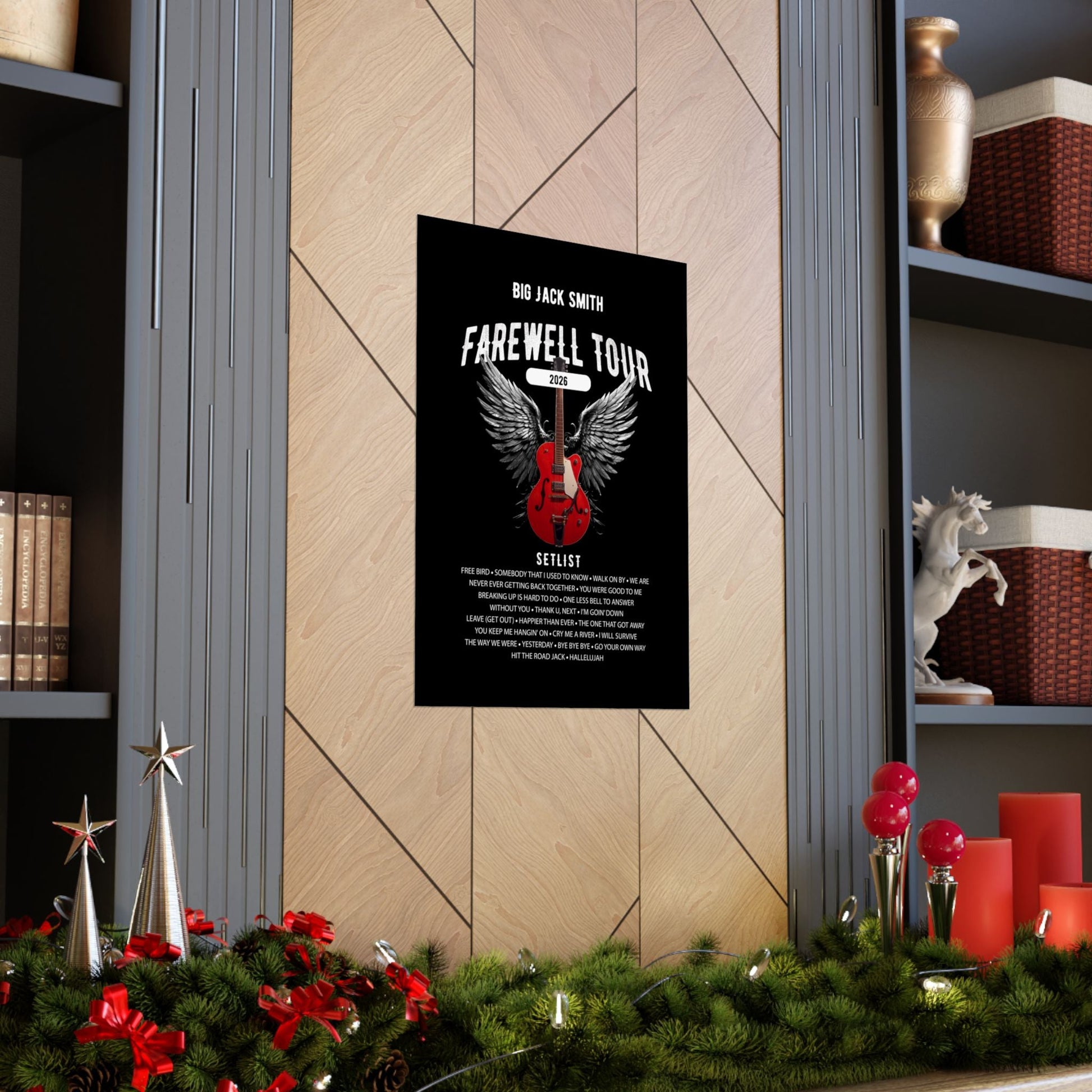 Personalized Retirement FAREWELL TOUR Poster, Funny Music-themed Retirement Gift, Matte Vertical Posters AnywherePOD