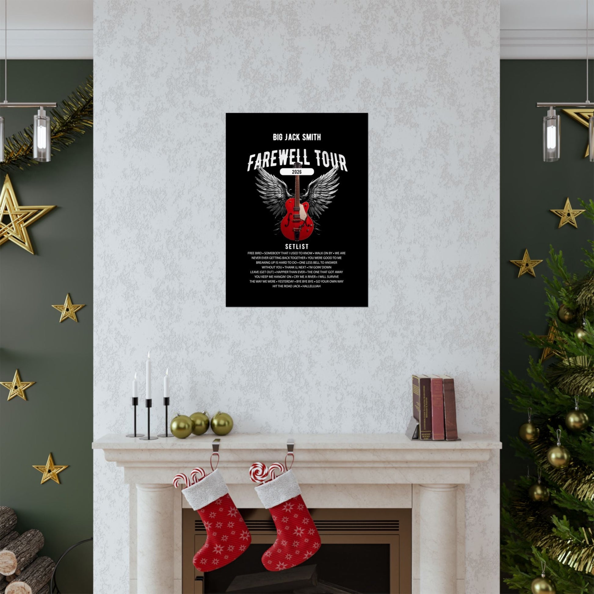 Personalized Retirement FAREWELL TOUR Poster, Funny Music-themed Retirement Gift, Matte Vertical Posters AnywherePOD