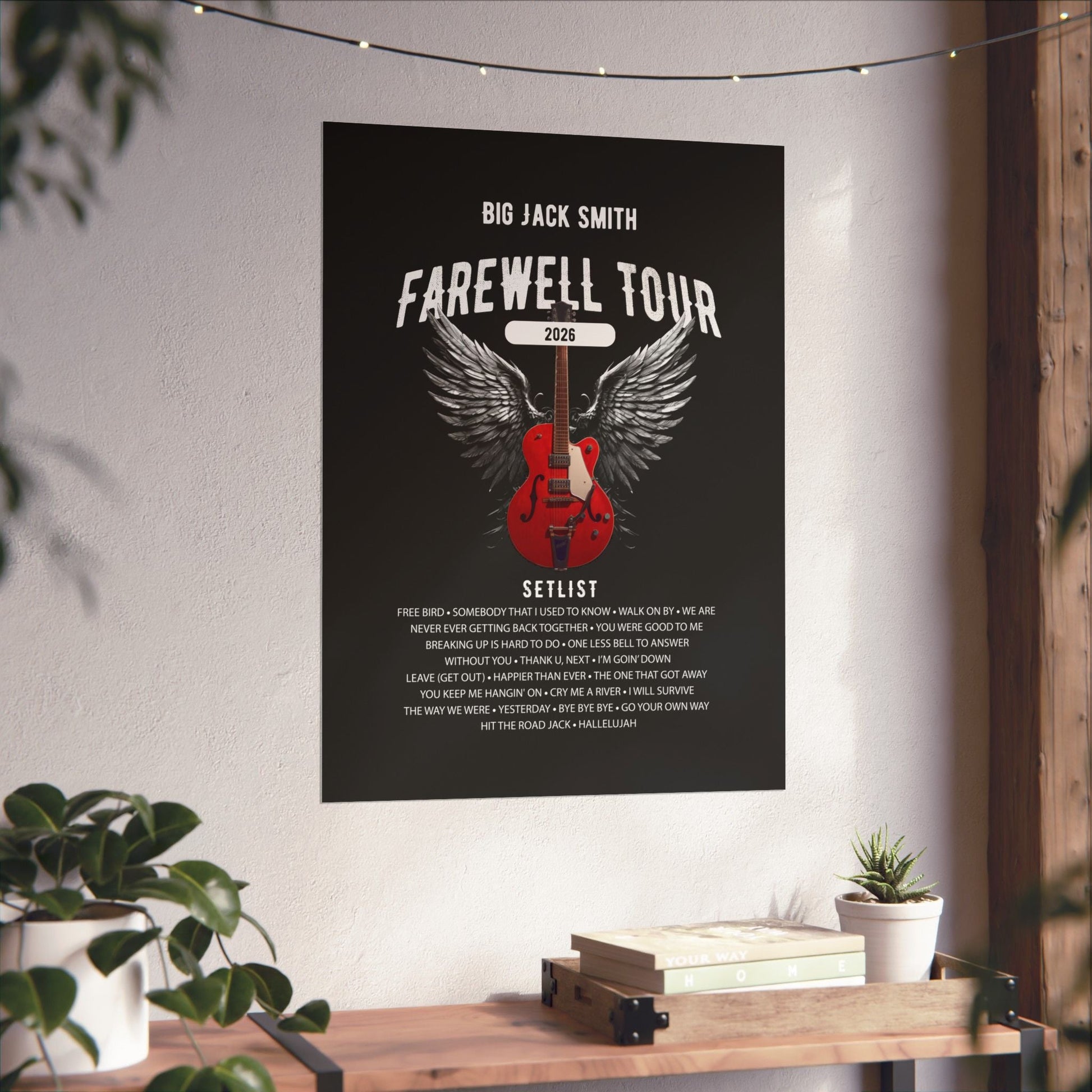 Personalized Retirement FAREWELL TOUR Poster, Funny Music-themed Retirement Gift, Matte Vertical Posters AnywherePOD