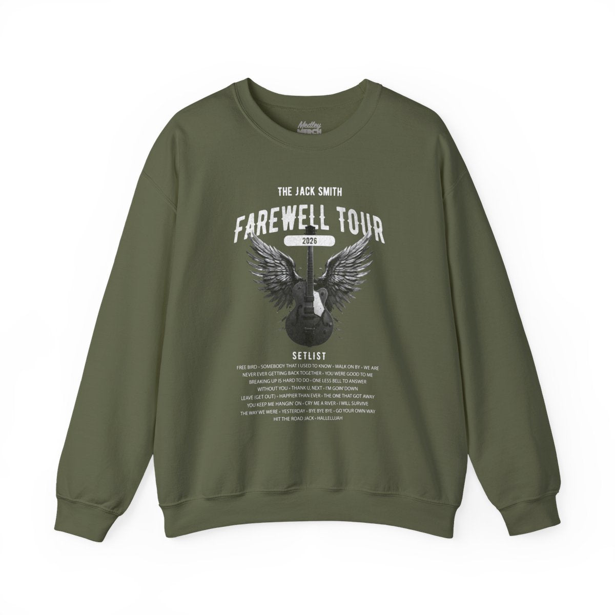 Personalized Retirement Sweatshirt, FAREWELL TOUR, Funny Music-themed Music Fan Retiree Gift AnywherePOD
