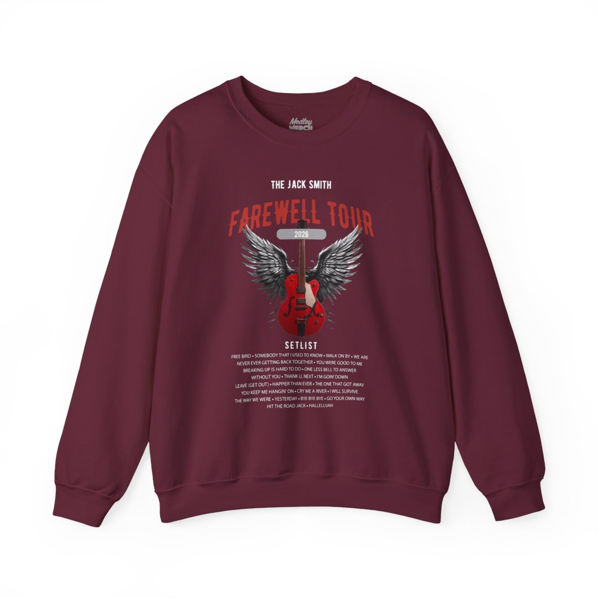 Personalized Retirement Sweatshirt, FAREWELL TOUR, Funny Music-themed Music Fan Retiree Gift AnywherePOD