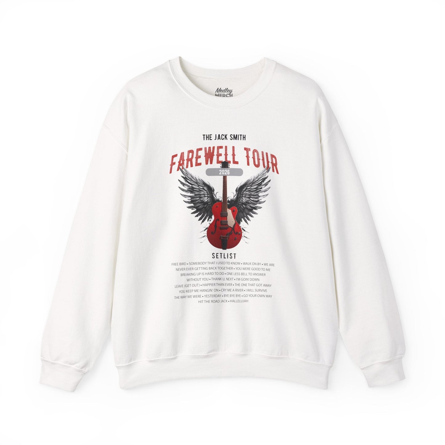 Personalized Retirement Sweatshirt, FAREWELL TOUR, Funny Music-themed Music Fan Retiree Gift AnywherePOD