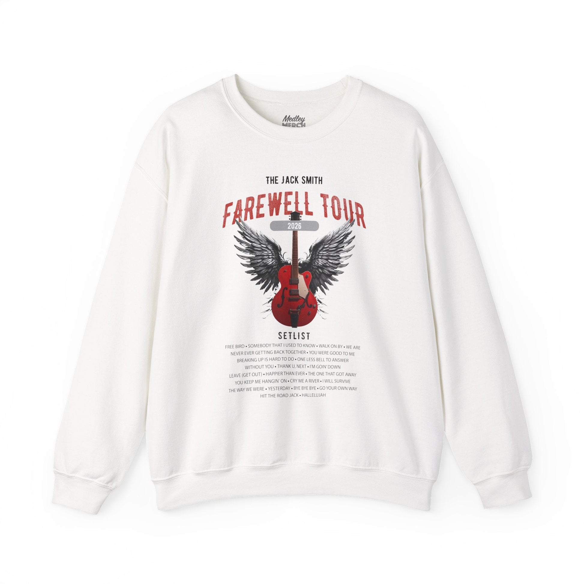 Personalized Retirement Sweatshirt, FAREWELL TOUR, Funny Music-themed Music Fan Retiree Gift AnywherePOD