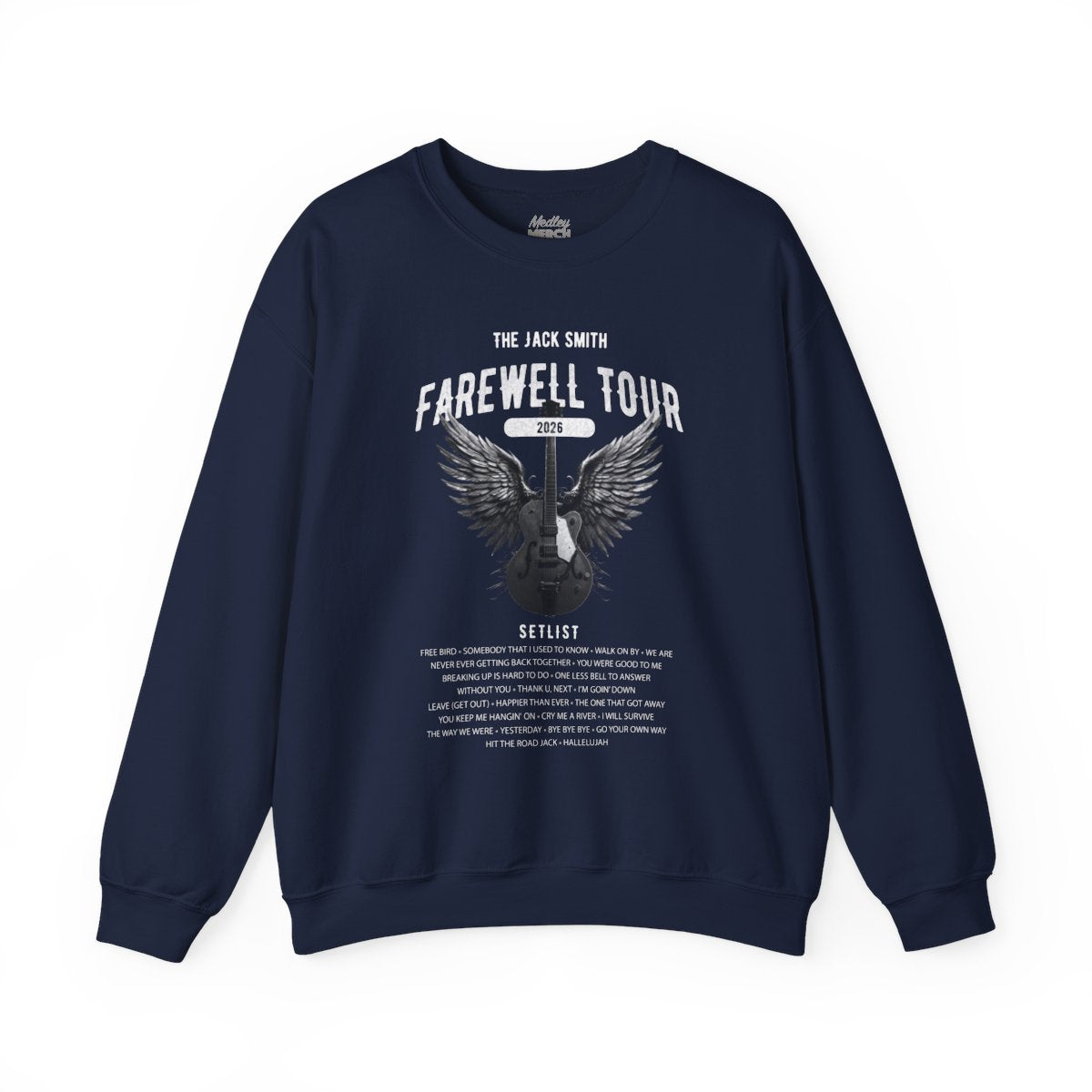 Personalized Retirement Sweatshirt, FAREWELL TOUR, Funny Music-themed Music Fan Retiree Gift AnywherePOD
