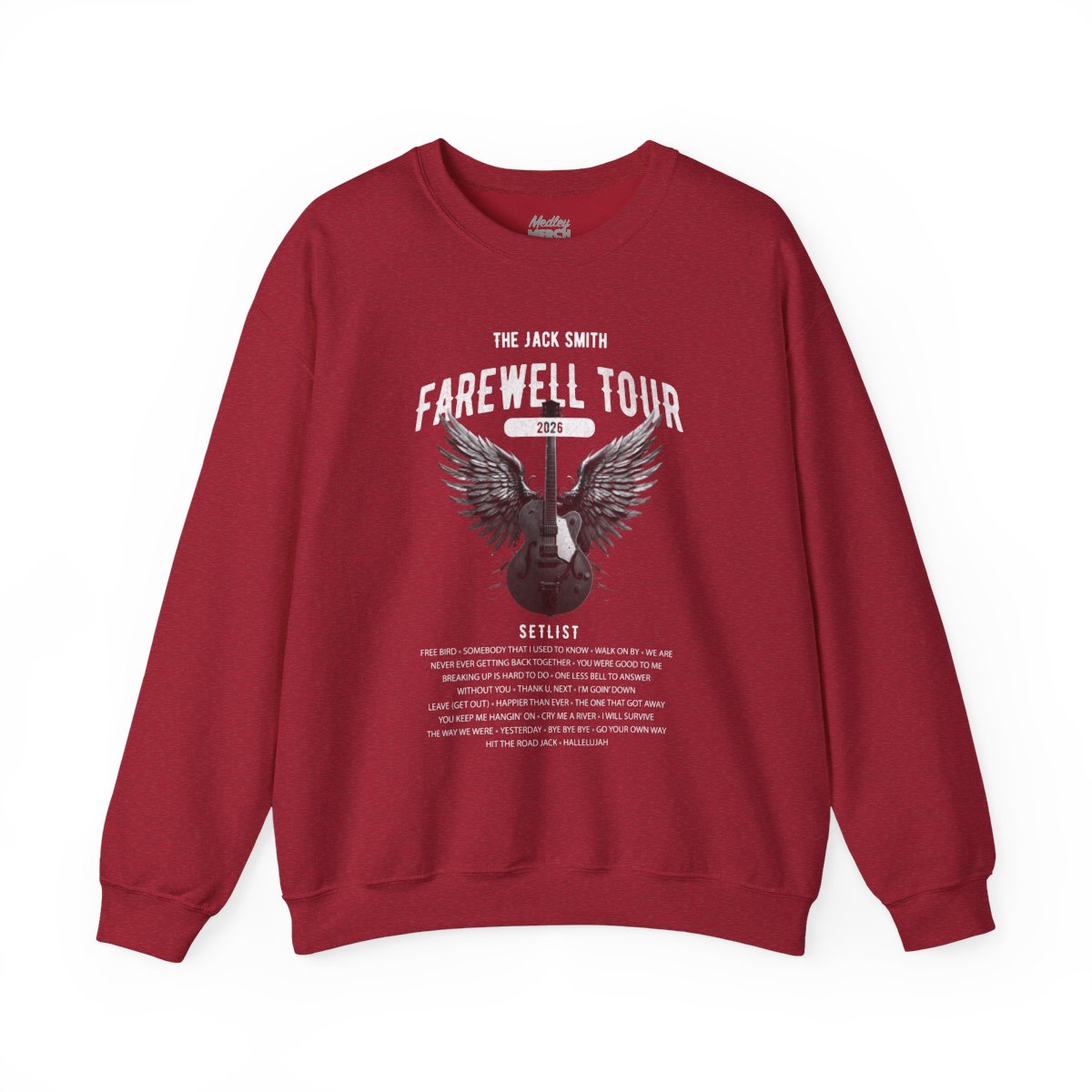 Personalized Retirement Sweatshirt, FAREWELL TOUR, Funny Music-themed Music Fan Retiree Gift AnywherePOD
