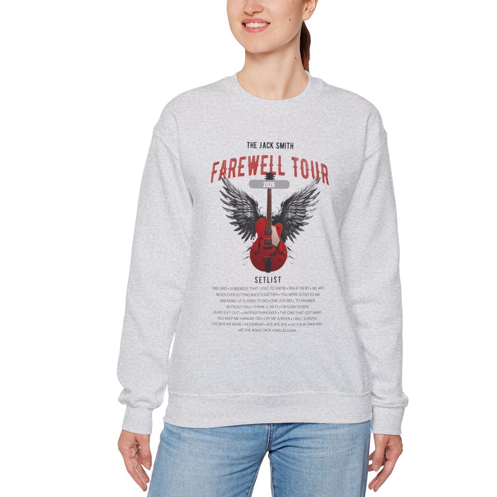 Personalized Retirement Sweatshirt, FAREWELL TOUR, Funny Music-themed Music Fan Retiree Gift AnywherePOD