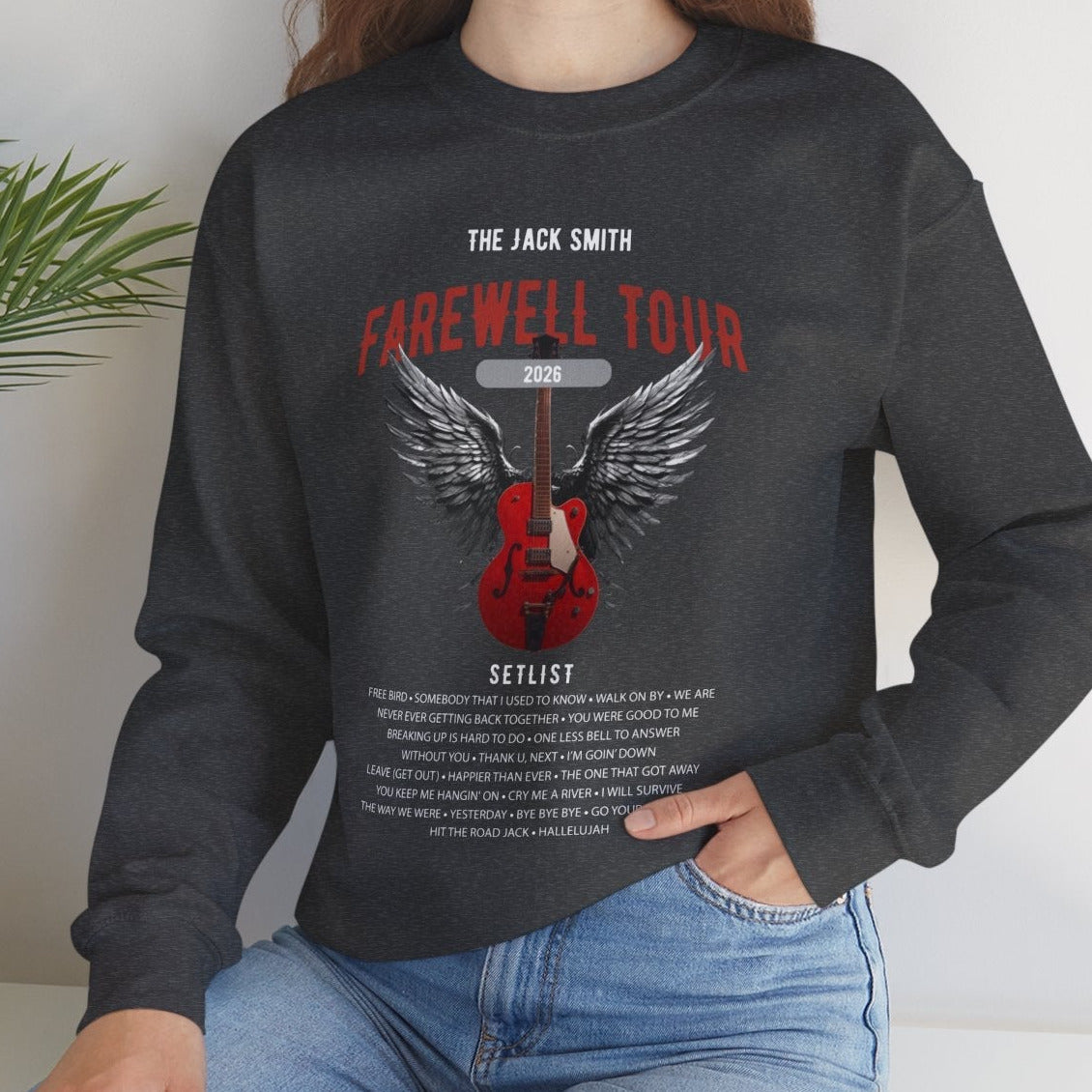 Personalized Retirement Sweatshirt, FAREWELL TOUR, Funny Music-themed Music Fan Retiree Gift AnywherePOD