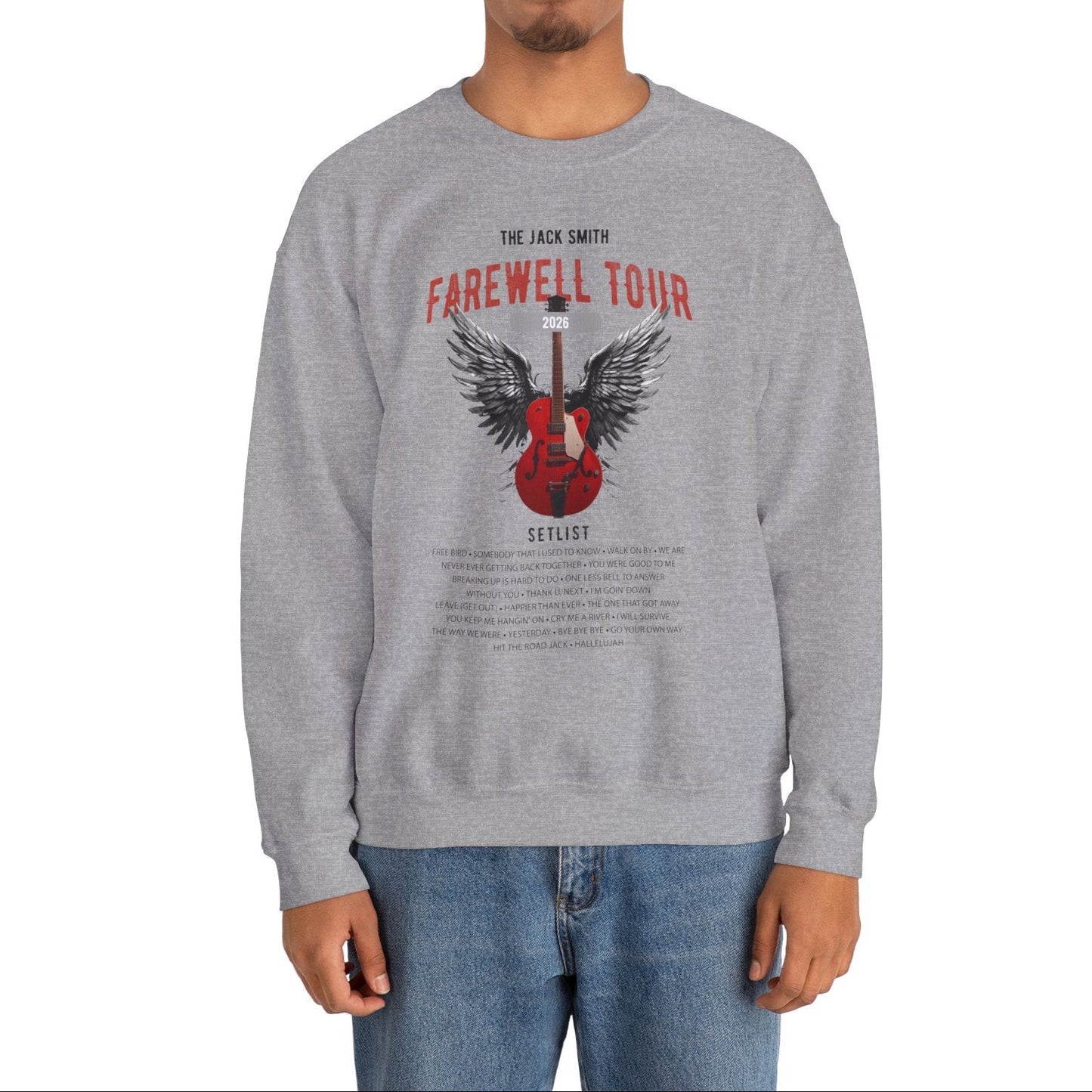 Personalized Retirement Sweatshirt, FAREWELL TOUR, Funny Music-themed Music Fan Retiree Gift AnywherePOD
