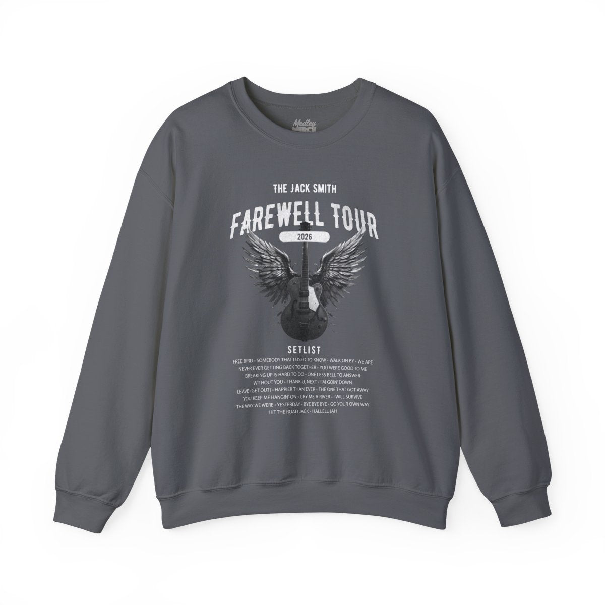 Personalized Retirement Sweatshirt, FAREWELL TOUR, Funny Music-themed Music Fan Retiree Gift AnywherePOD