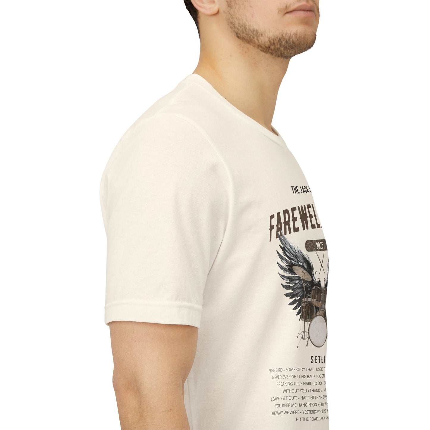 Personalized Retirement FAREWELL TOUR T-Shirt, Drummer-themed, Music Fan Gift, Funny Custom Shirt for Retiree AnywherePOD