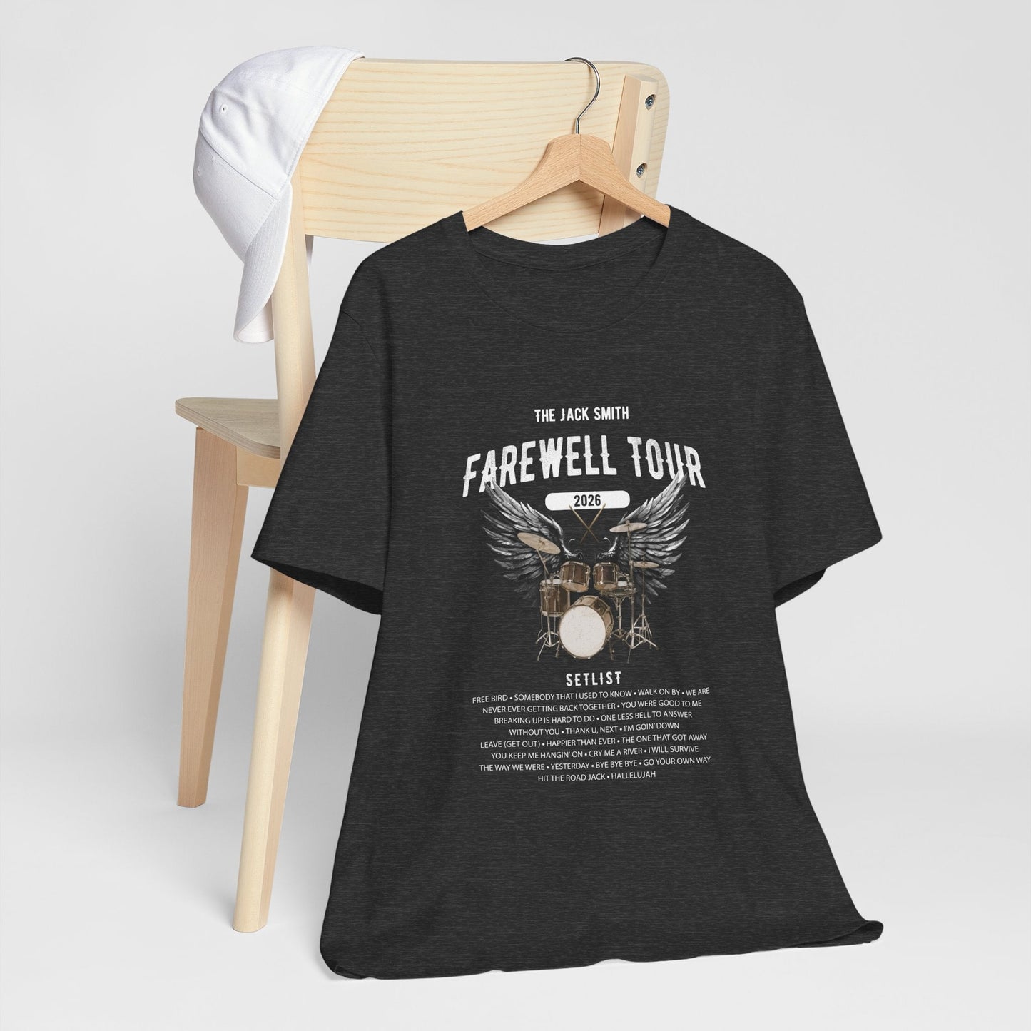Personalized Retirement FAREWELL TOUR T-Shirt, Drummer-themed, Music Fan Gift, Funny Custom Shirt for Retiree AnywherePOD